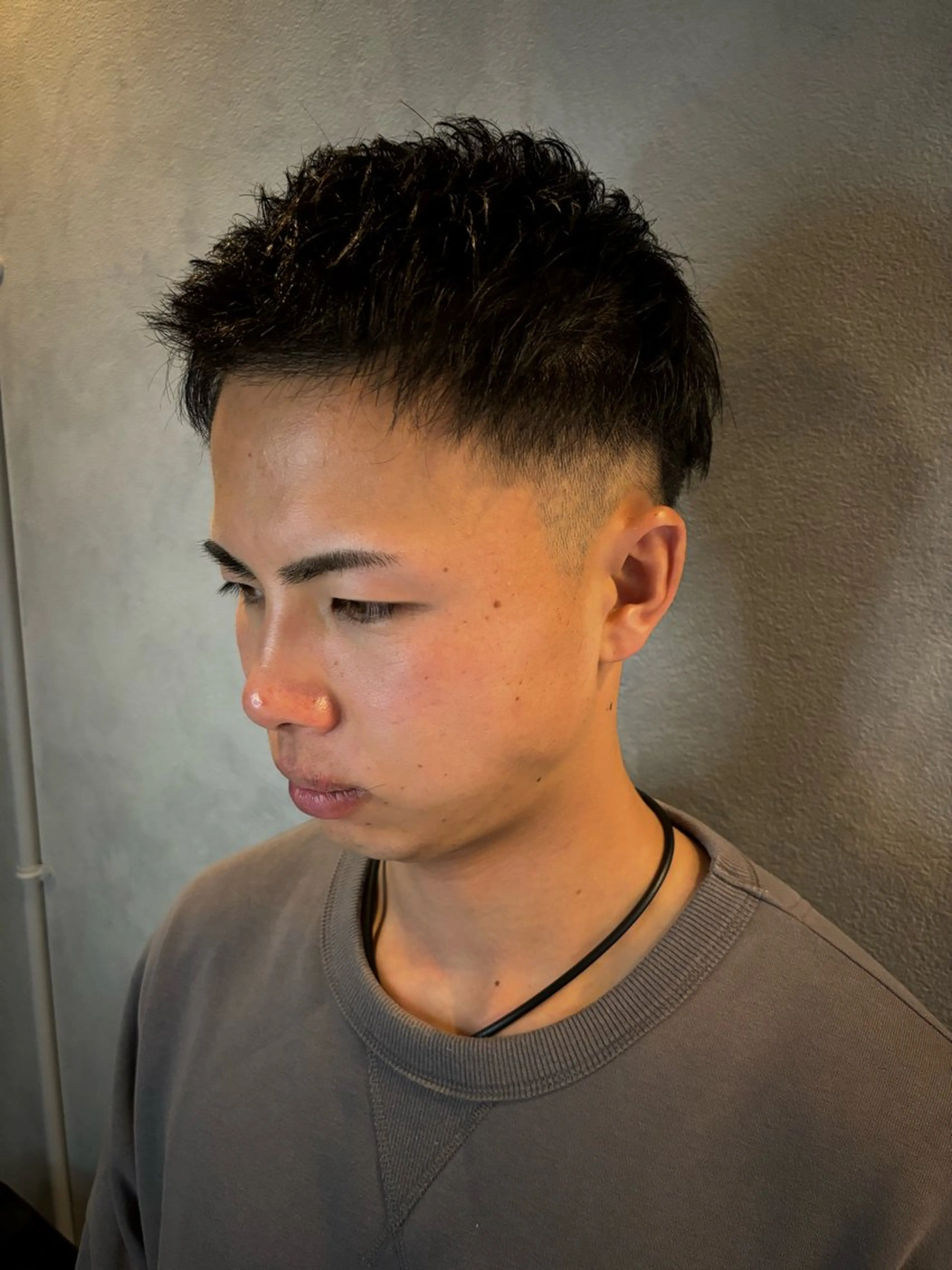 ショート メンズ フェードカット メンズショート 刈り上げ ショートヘア 穐田 航のヘアスタイル