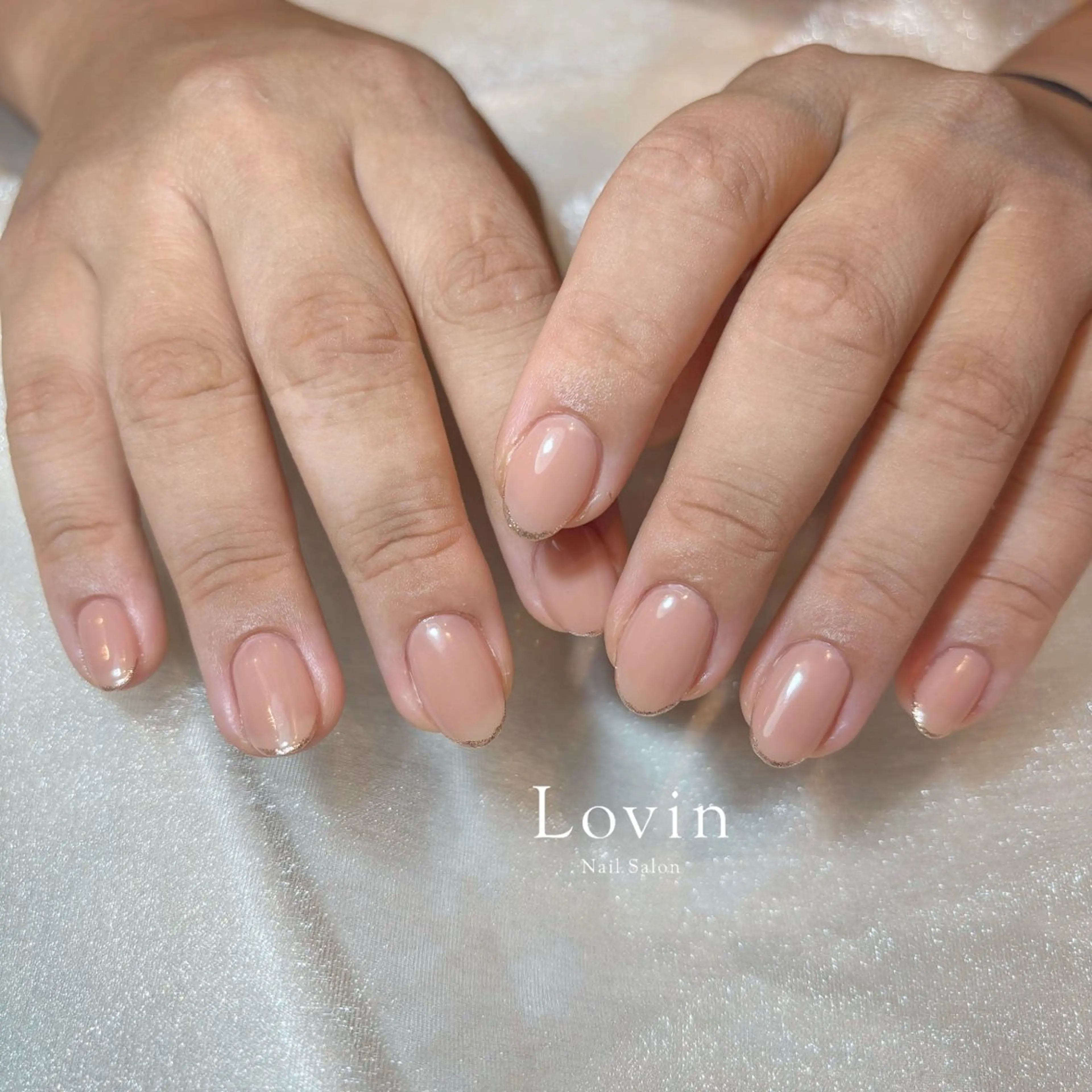 ネイル フレンチネイル パラジェル認定サロン　ネイルケア&スパ　Lovin【ラヴィン】所属・田中 凜歌のネイルデザイン