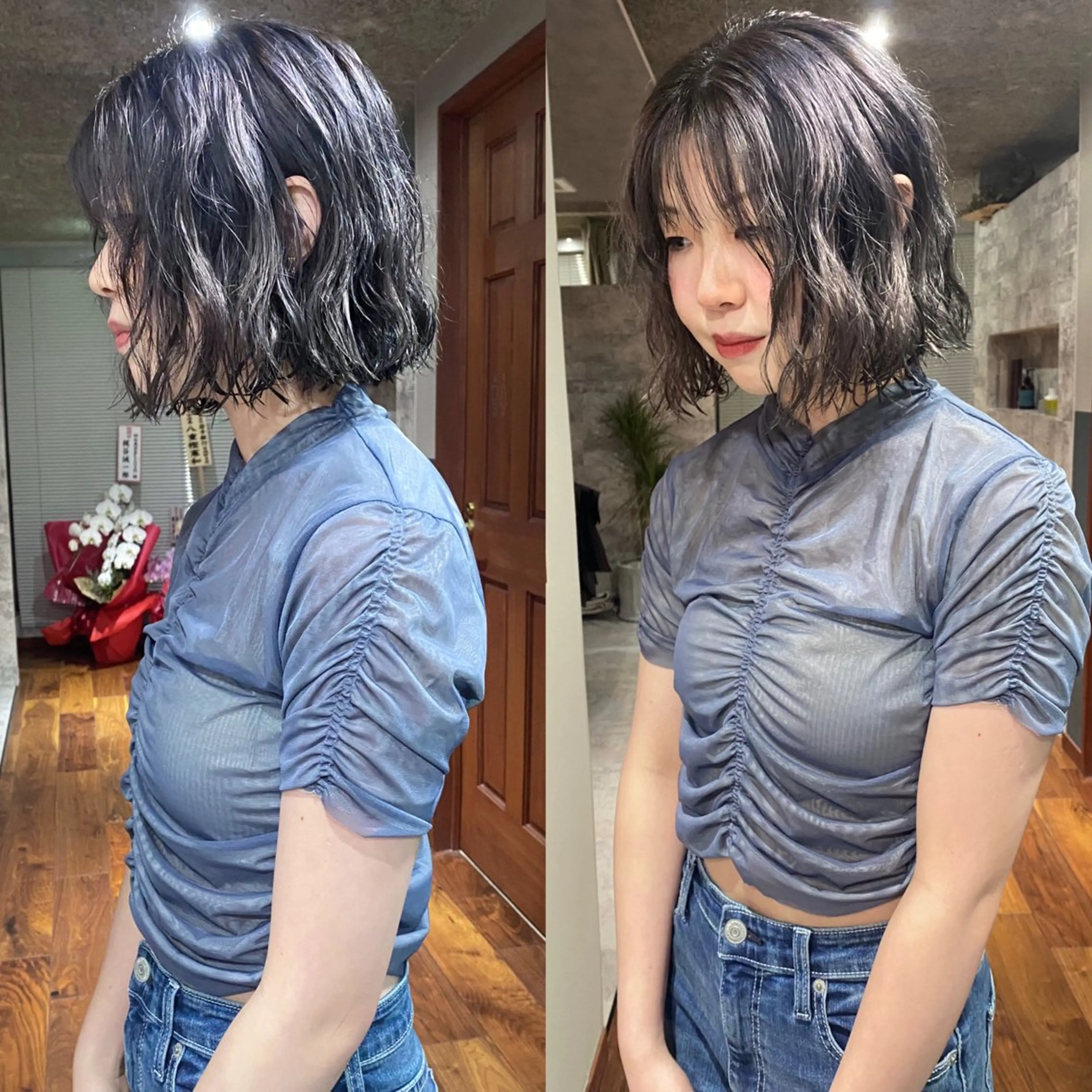 ショート カラー パーマ カット ヘアカラー パーマ トリートメント mai / linoah˚✧のヘアスタイル