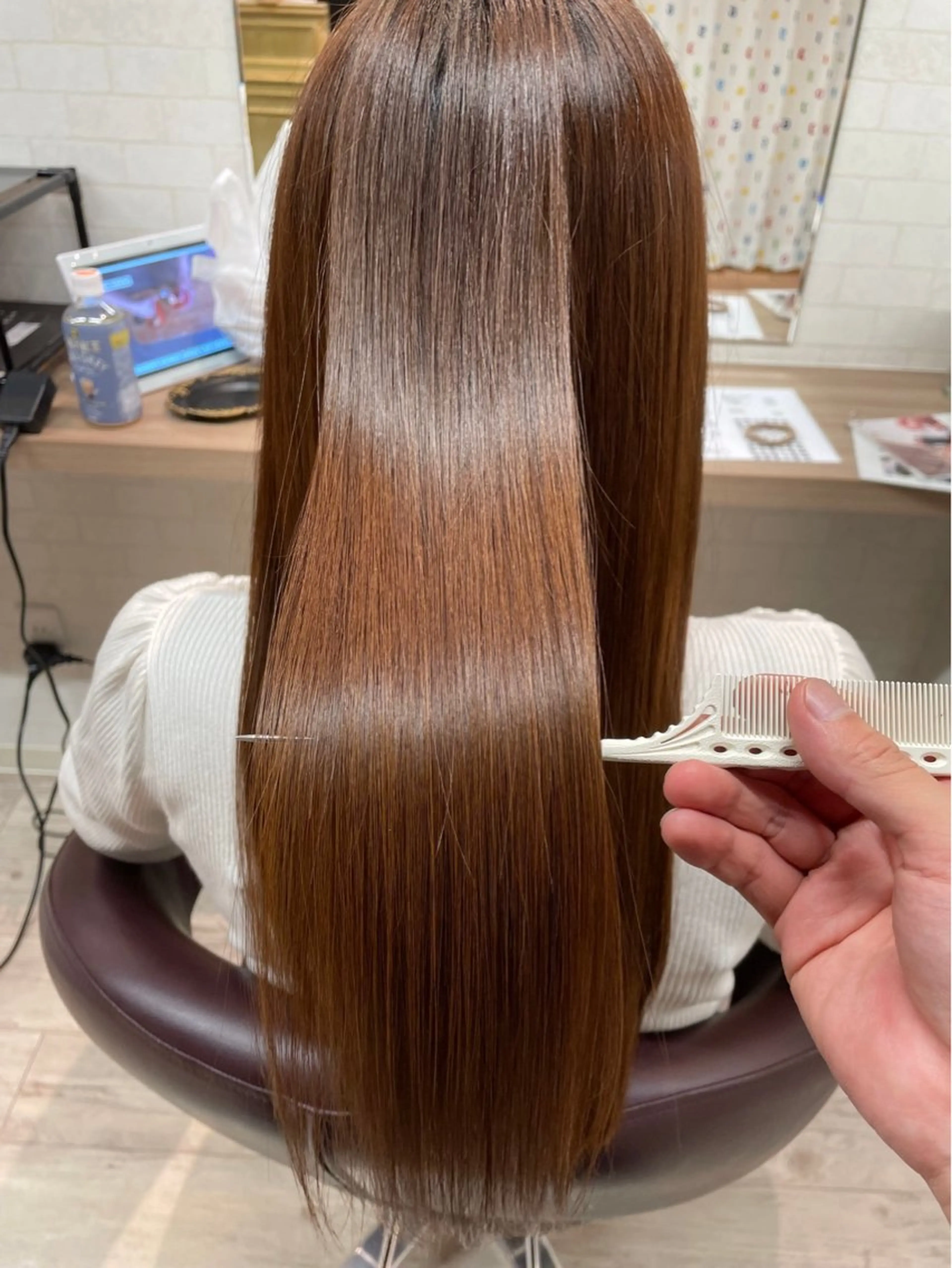 ロング 髪質改善 縮毛矯正 小山 耕実のヘアスタイル