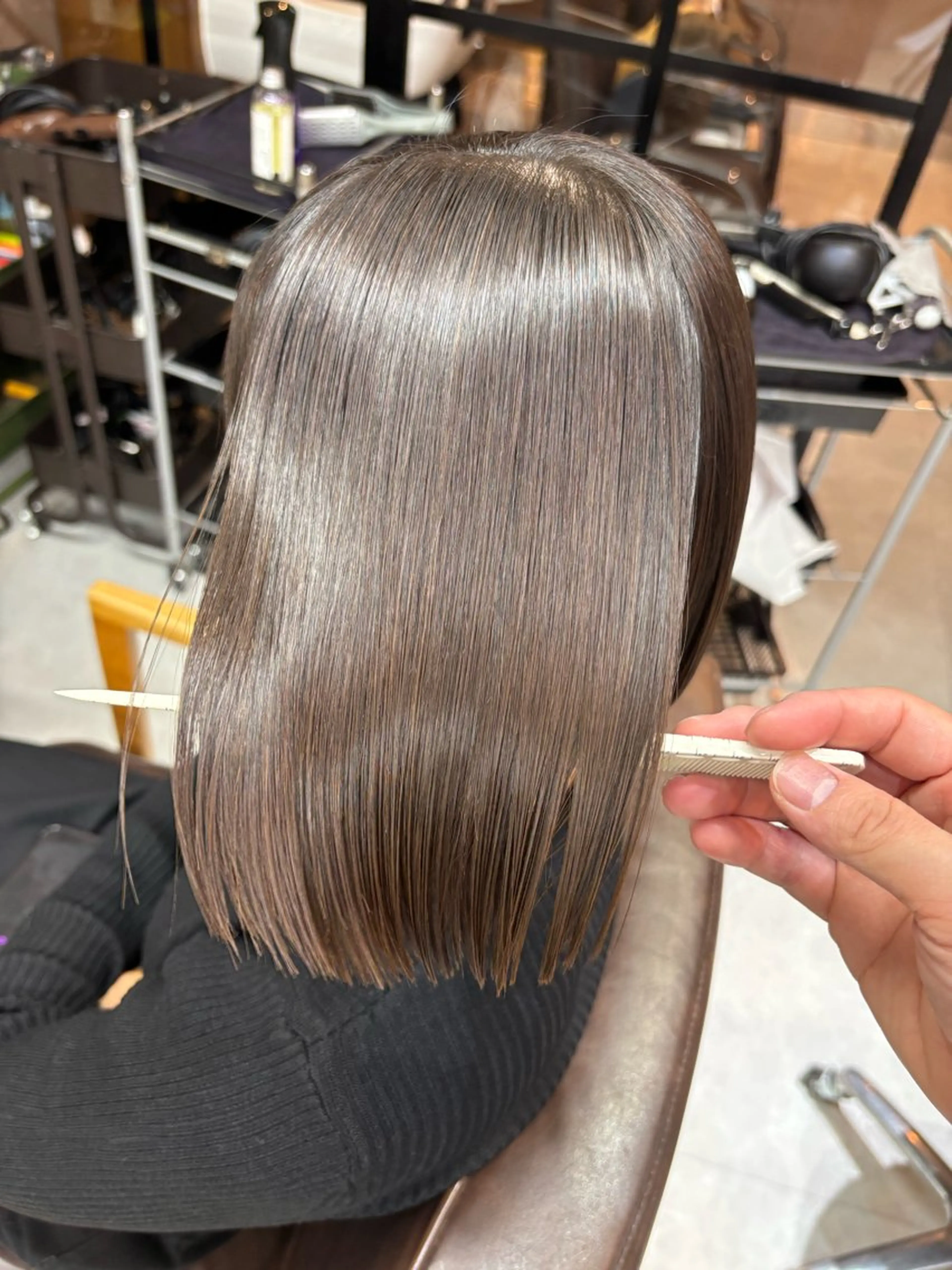 ミディアム 縮毛矯正 鹿児島 天文館 Colore凜のヘアスタイル