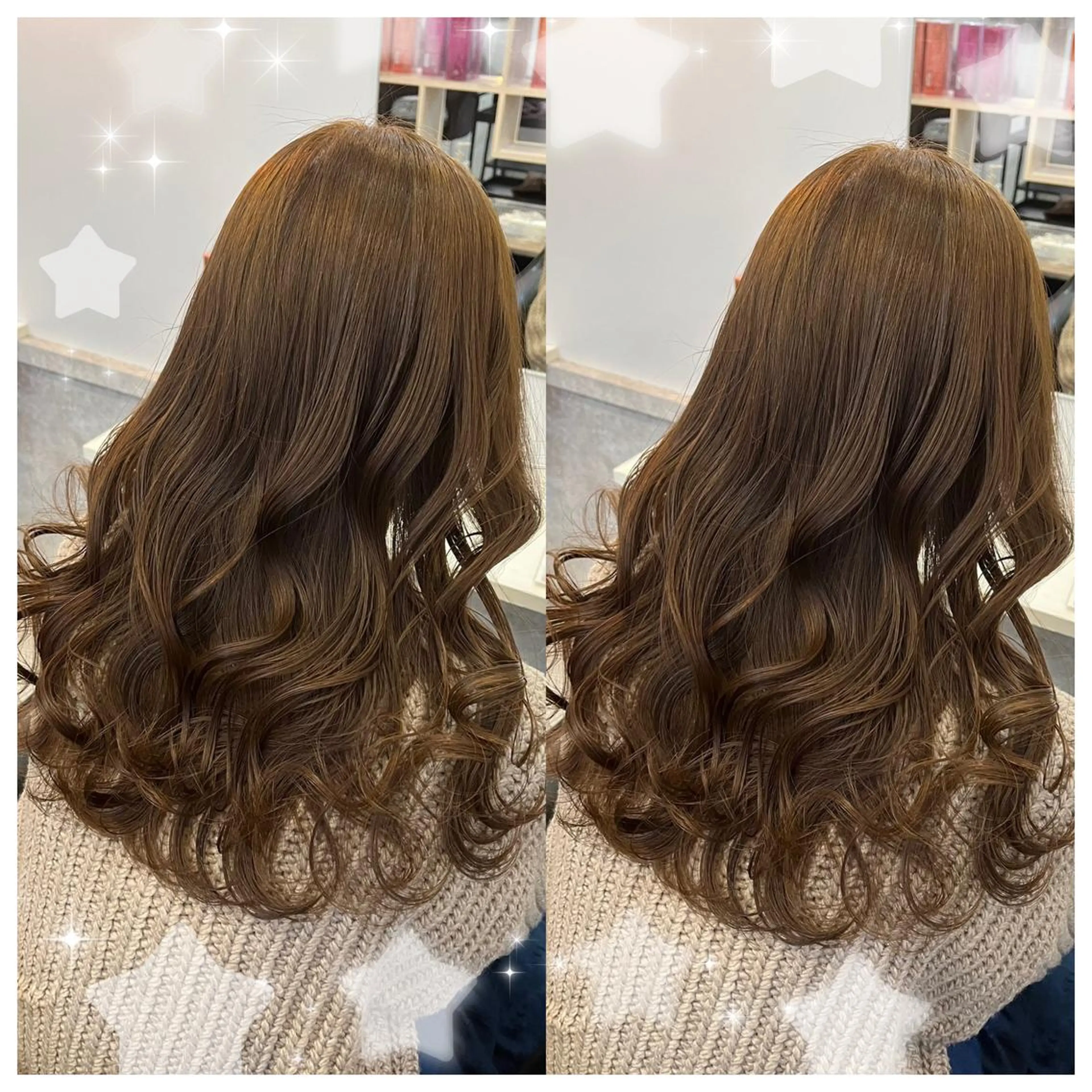 セミロング カラー シールエクステ バレイヤージュ 黒髪 ブリーチ ブルーカラー セキグチ💞 lilaのマツエク・マツパデザイン