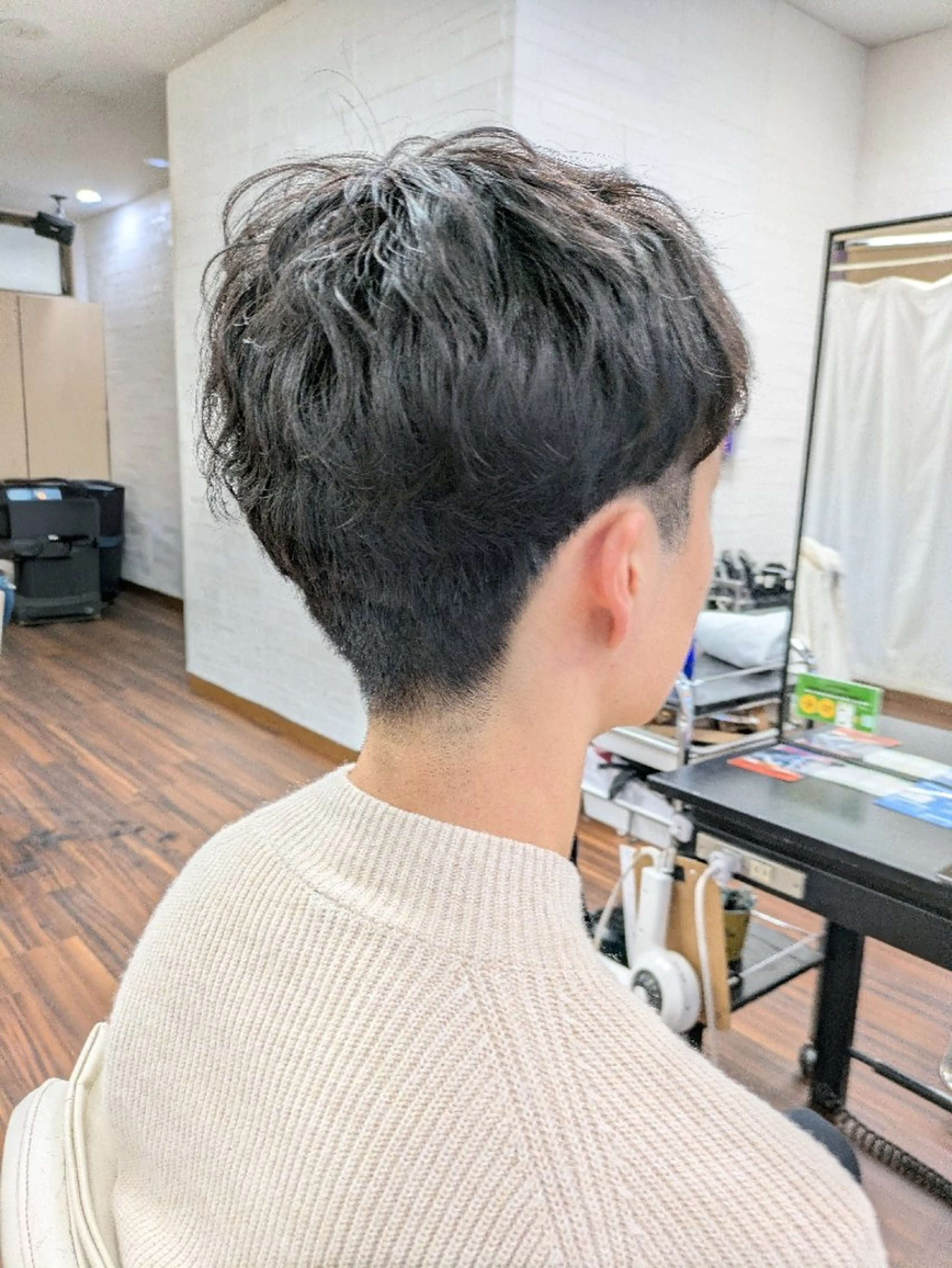 メンズ メンズパーマ 大人女性カット/ヘア セット✨️片本🌸のヘアスタイル