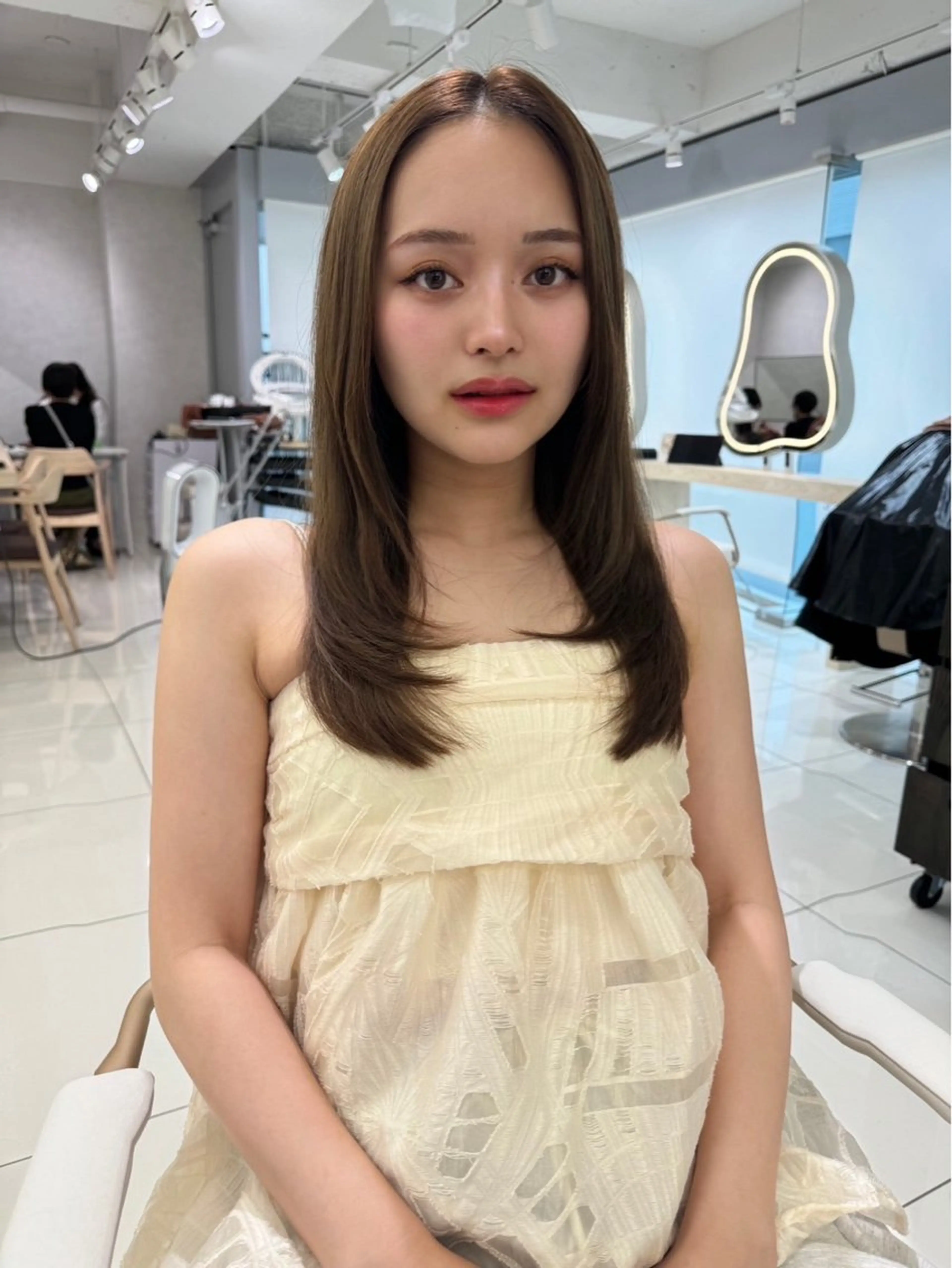 ロング レイヤー/韓国/ 顔周り/しんやのヘアスタイル