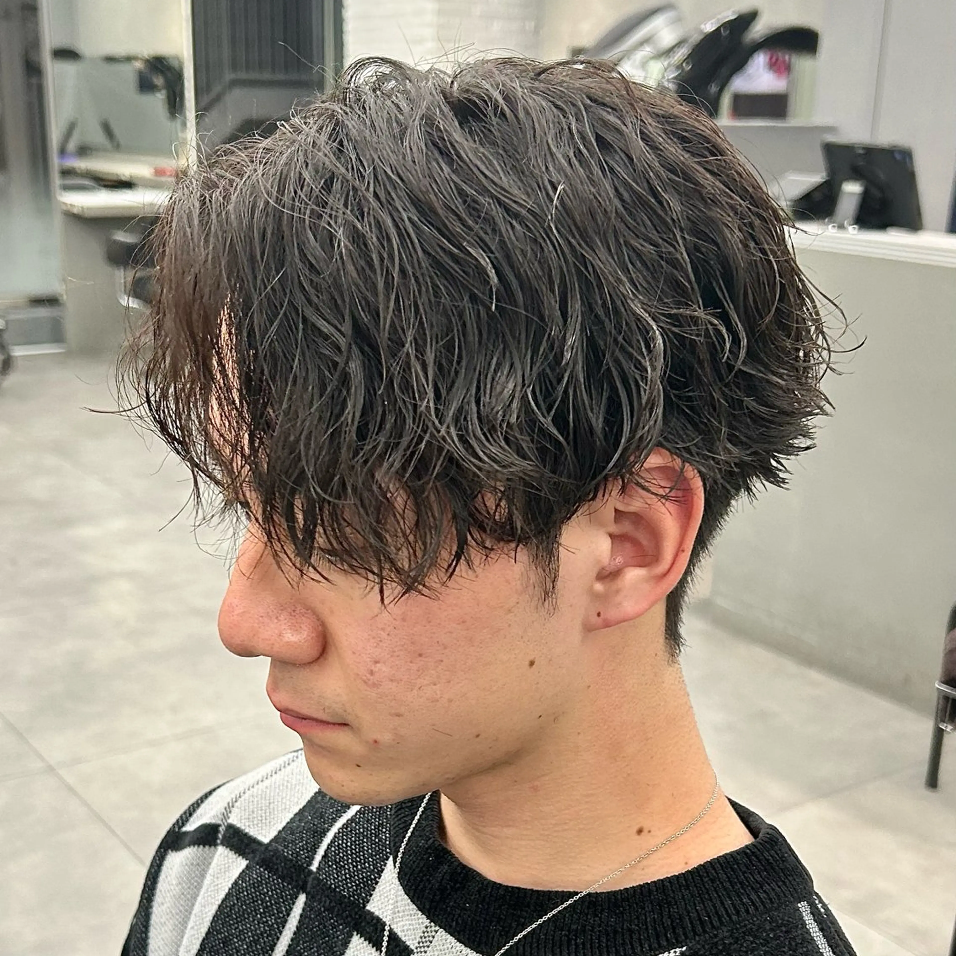 パーマ メンズ メンズパーマ カット パーマ 韓国ヘア🇰🇷 メンズパーマ/つかさのヘアスタイル