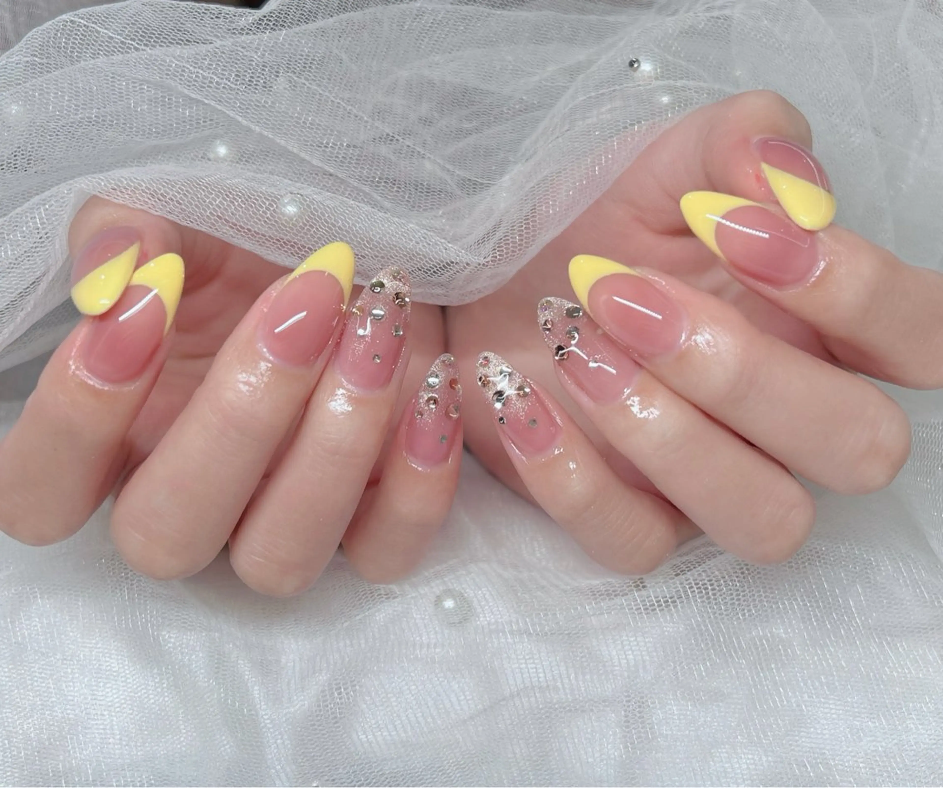 ネイル 🎀PG🩵 ネイルサロンのネイルデザイン