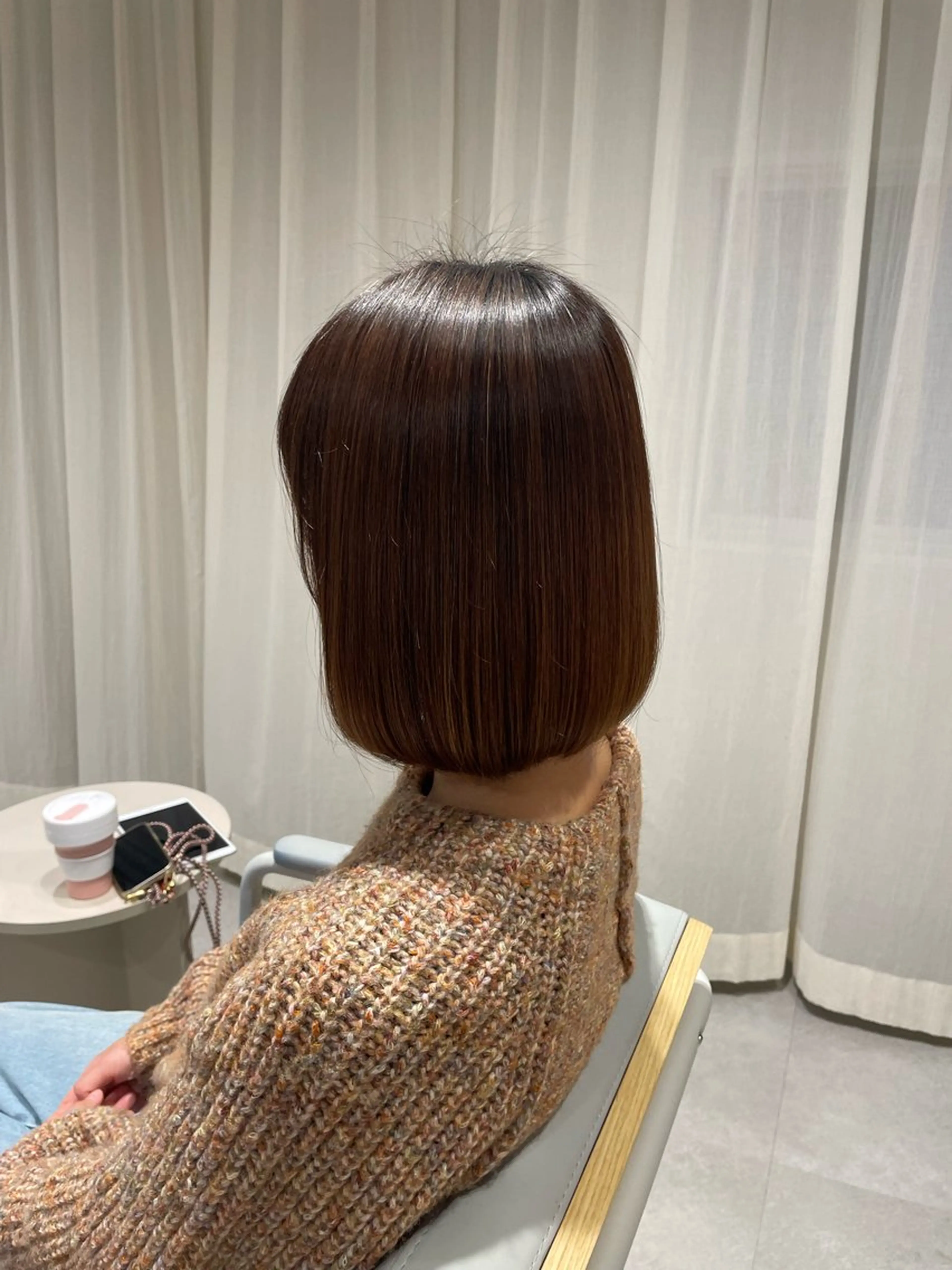 ミディアム カラー 縮毛矯正 runru /muku.のヘアスタイル