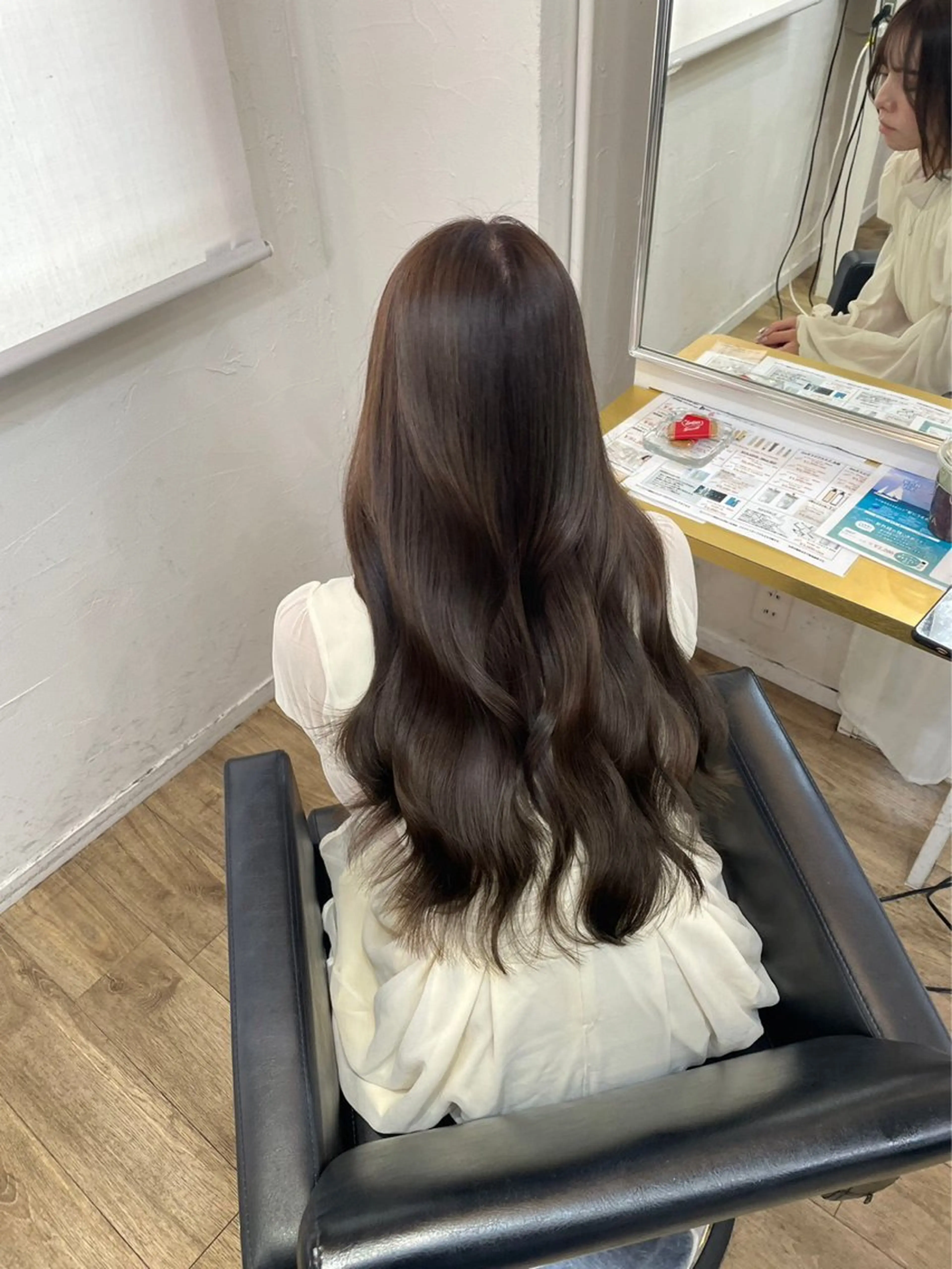 ロング ioeわかめようじ/ 縮毛矯正/髪質改善のヘアスタイル