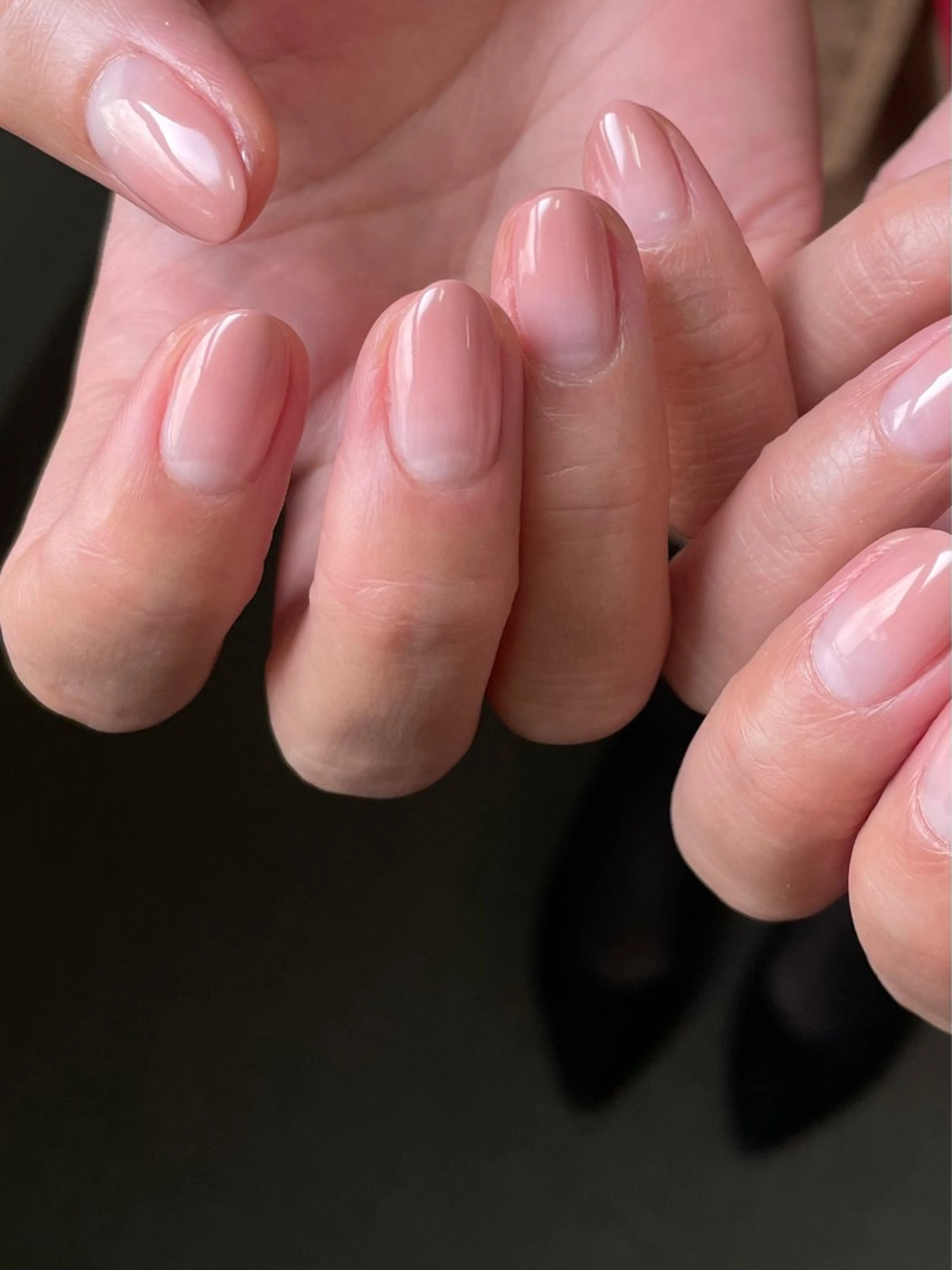 ネイル ピンク ピンクベージュ F room 表参道のネイルデザイン