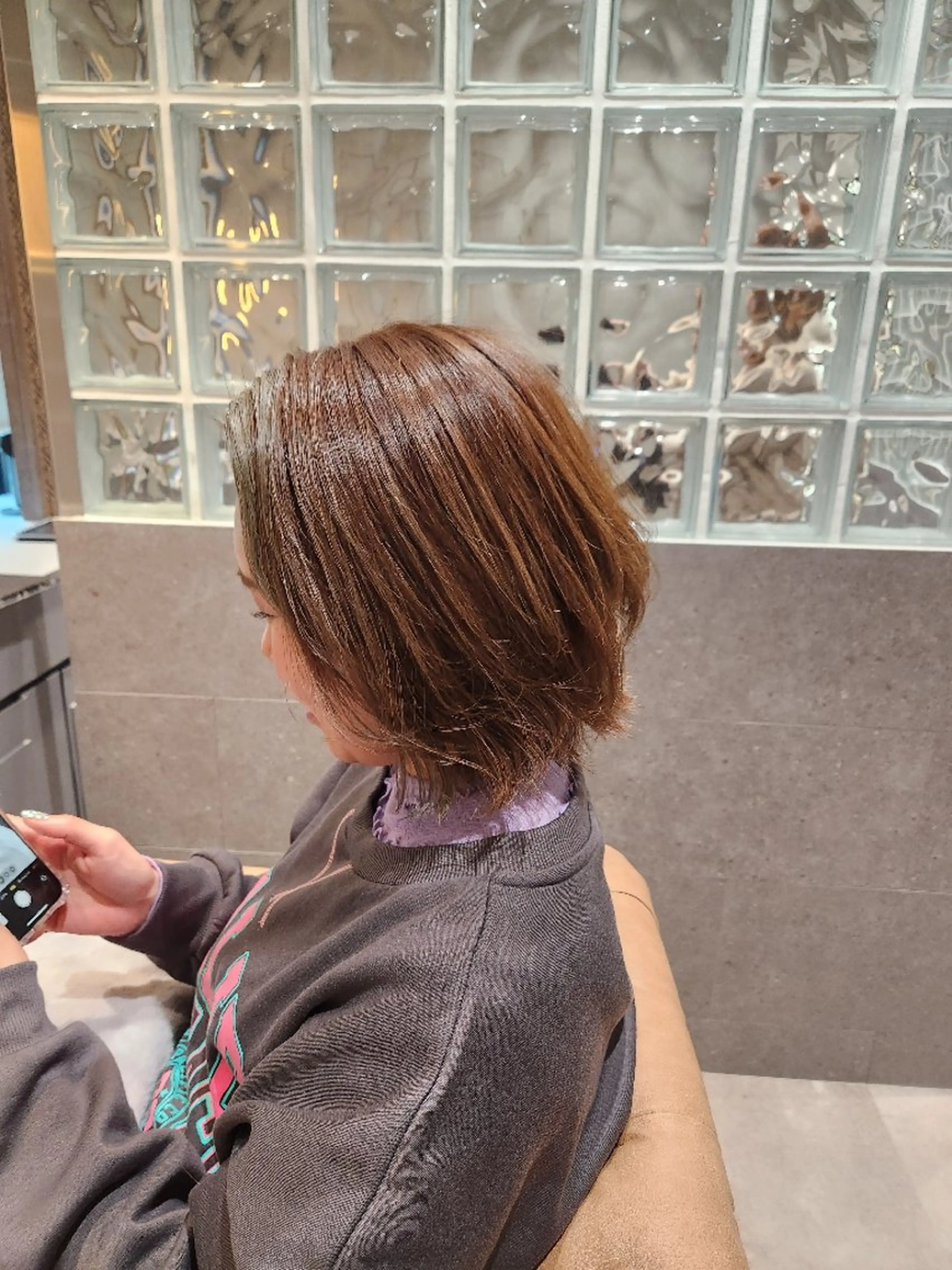 ショート カラー あかね☆ヘアアレンジ /ボブ/縮毛矯正のヘアスタイル