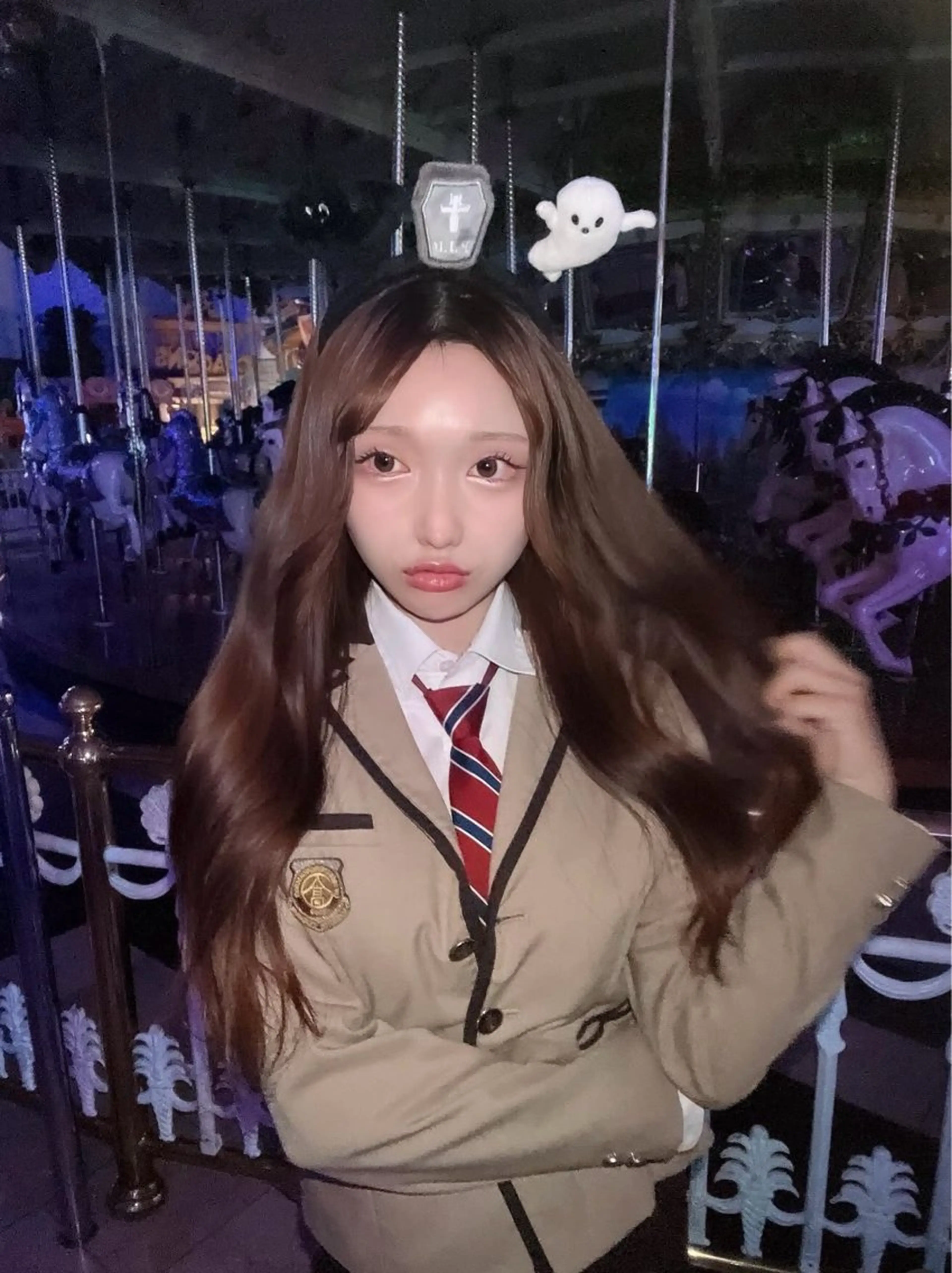 ロング カラー カット ヘアカラー トリートメント 🫧シールエクステ/ 艶カラー🫧アサミ️のヘアスタイル