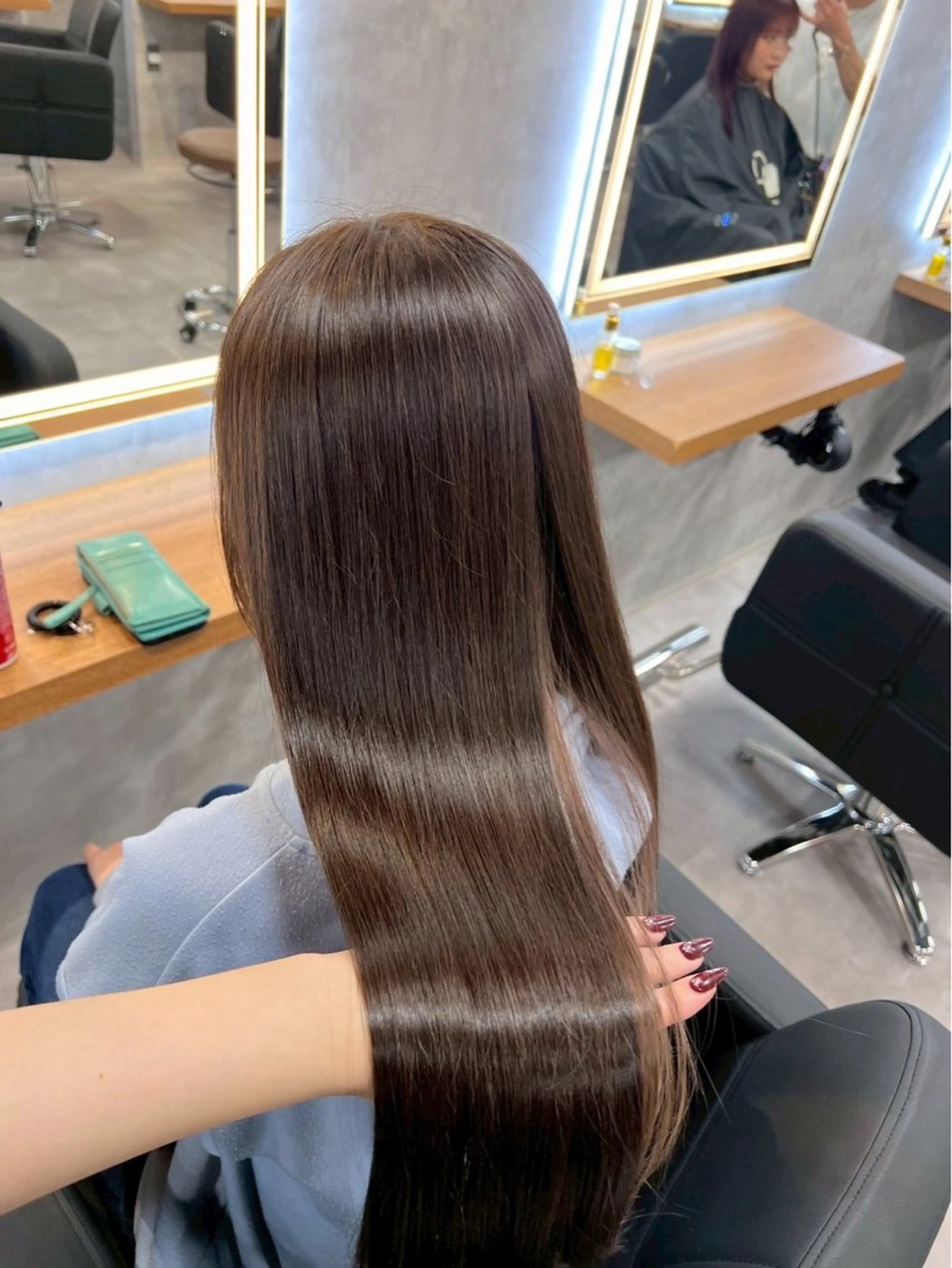 ロング トリートメント ヘッドスパ ヘアセット ナチュラル艶カラー/ YUNAのヘアスタイル