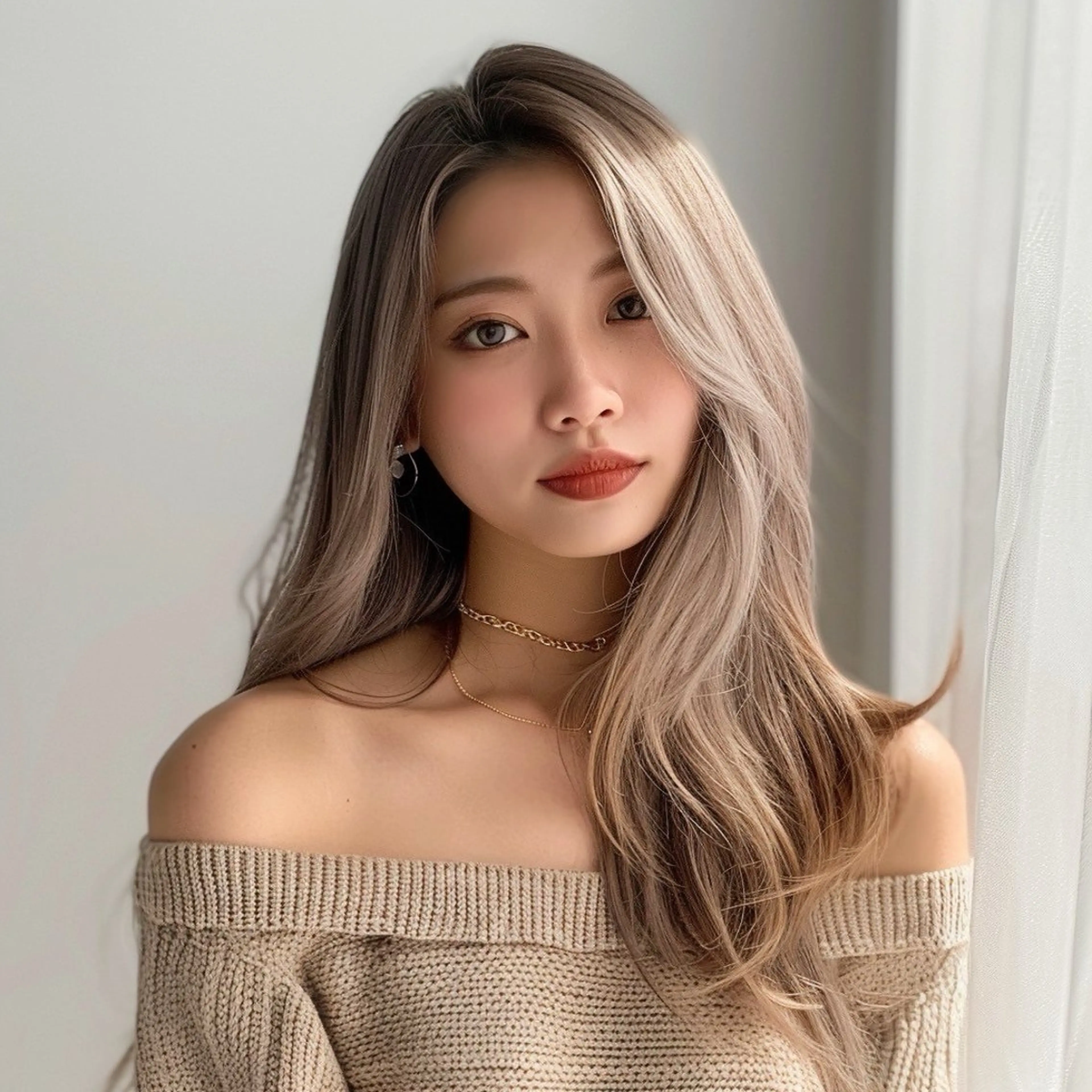 ロング 嶋田 侑弥のヘアスタイル