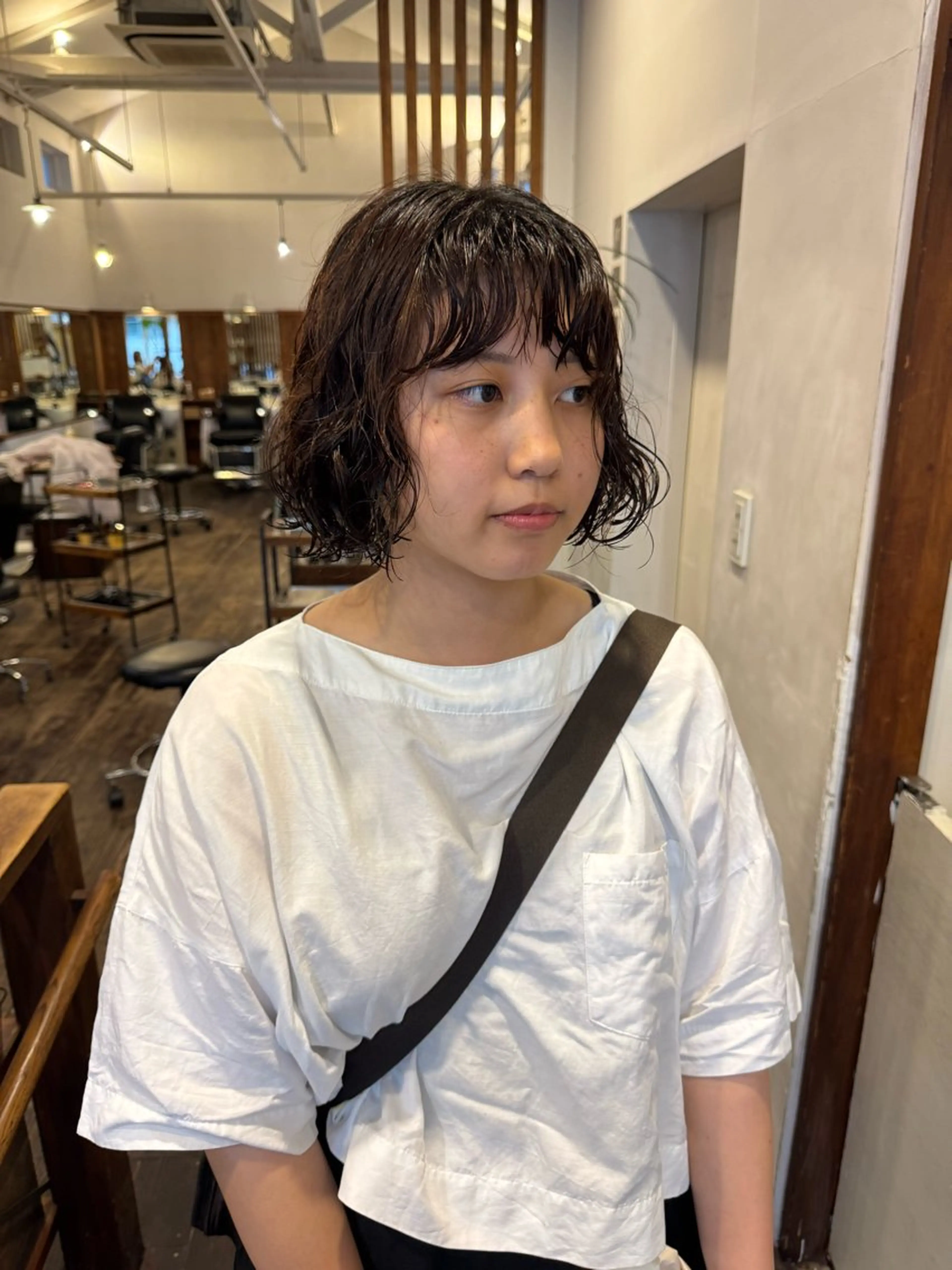 ミディアム パーマ カット パーマ MOK大阪梅田店 Asahiのヘアスタイル