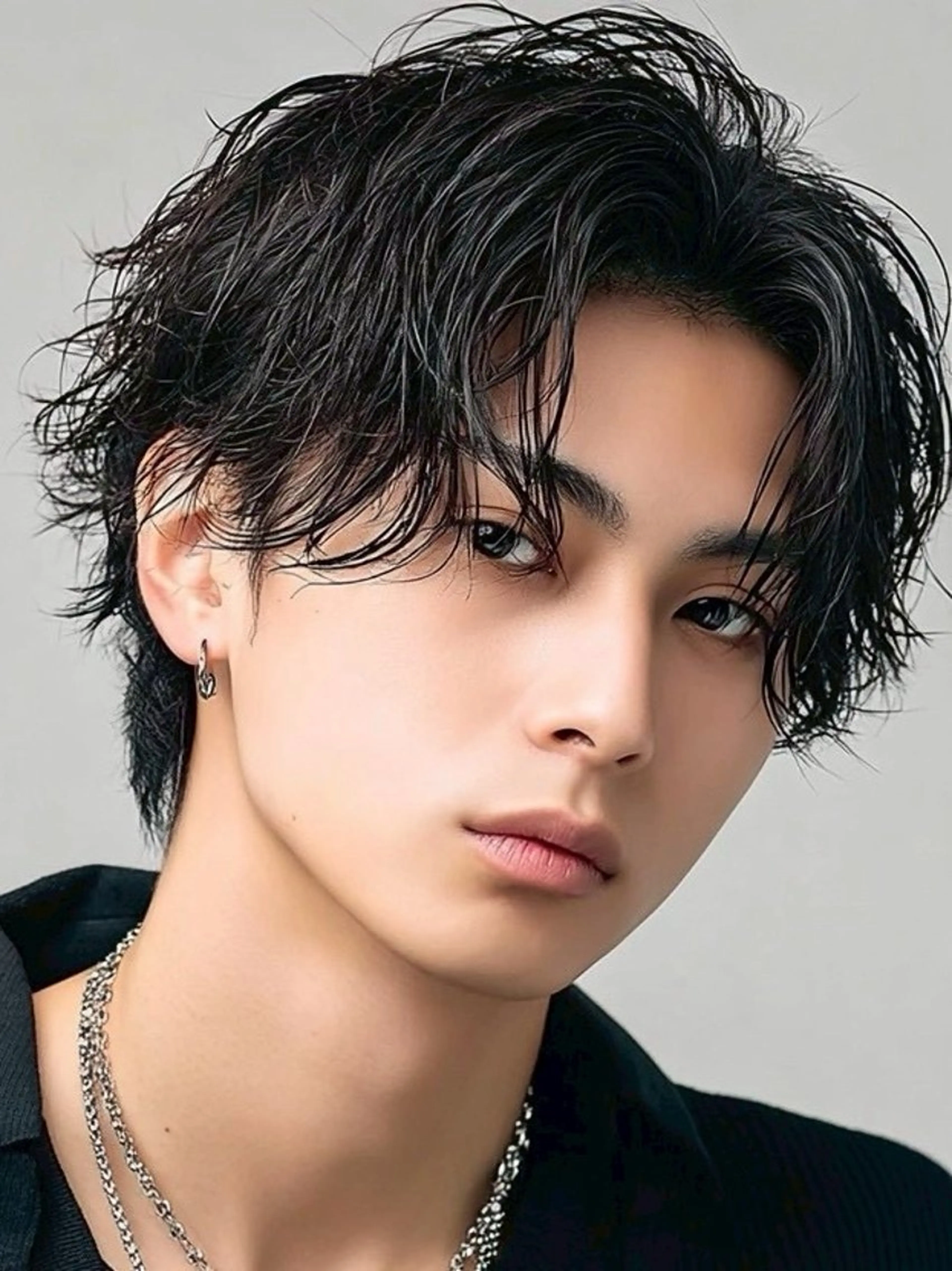 パーマ メンズ カット パーマ 💎透明感/韓国/ レイヤー/泉亮介💎のヘアスタイル