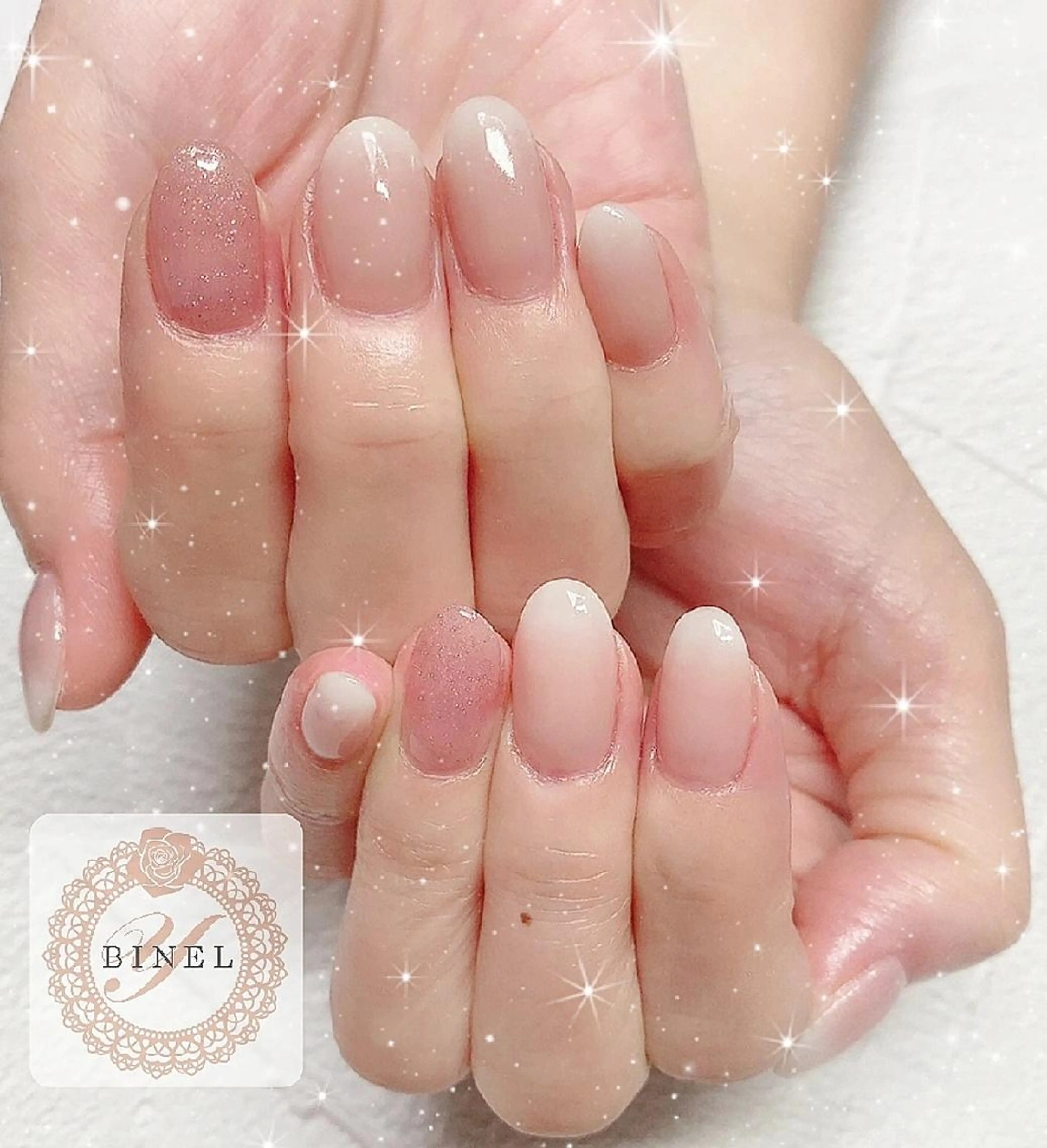 ネイル ラメ(グリッター) 持ち込み ハンドネイル Nail Salon Y.BINELのネイルデザイン