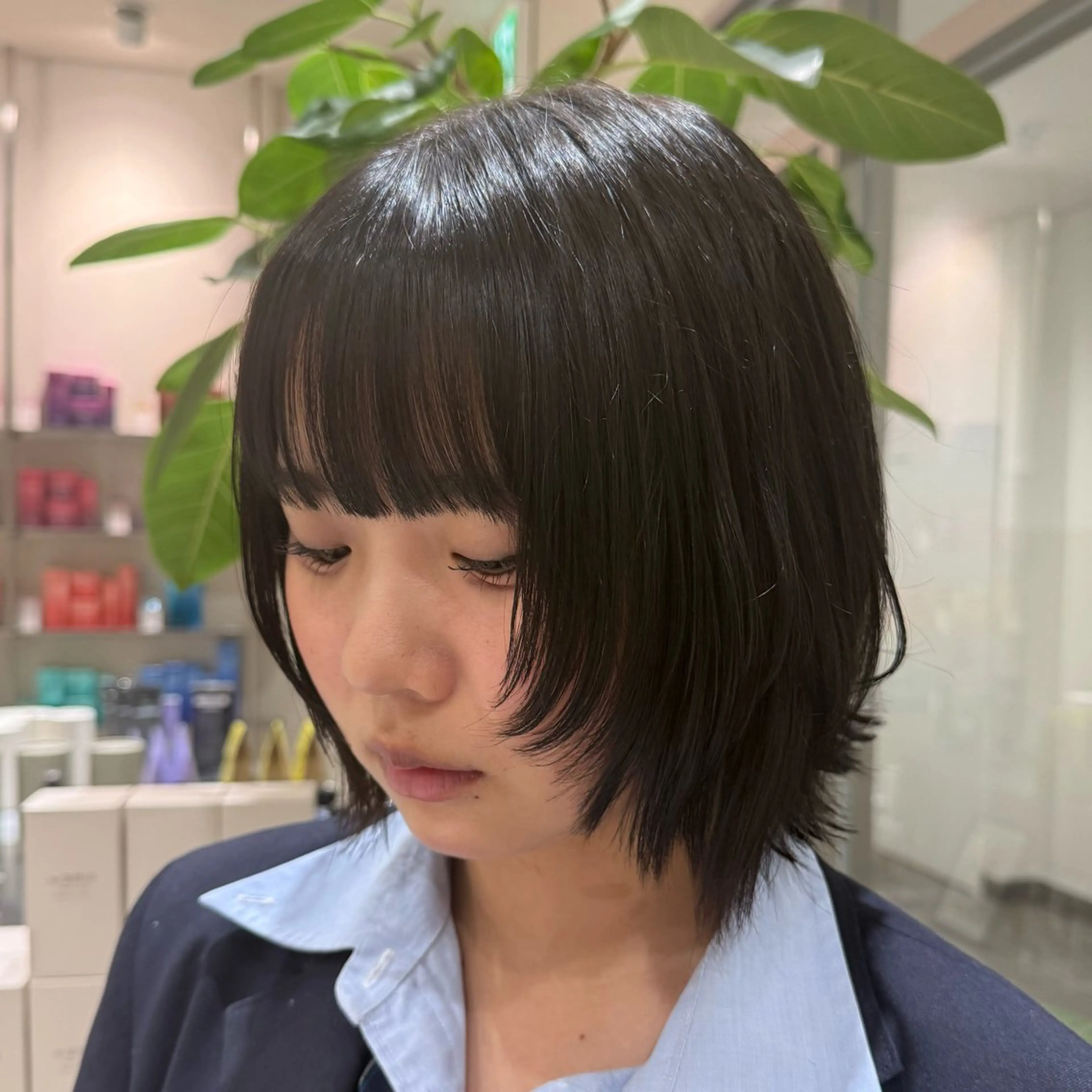 ショート ボブレイヤー ボブ レイヤーカット カット トリートメント 韓国レイヤー｜ 透明感カラー｜ココナのヘアスタイル