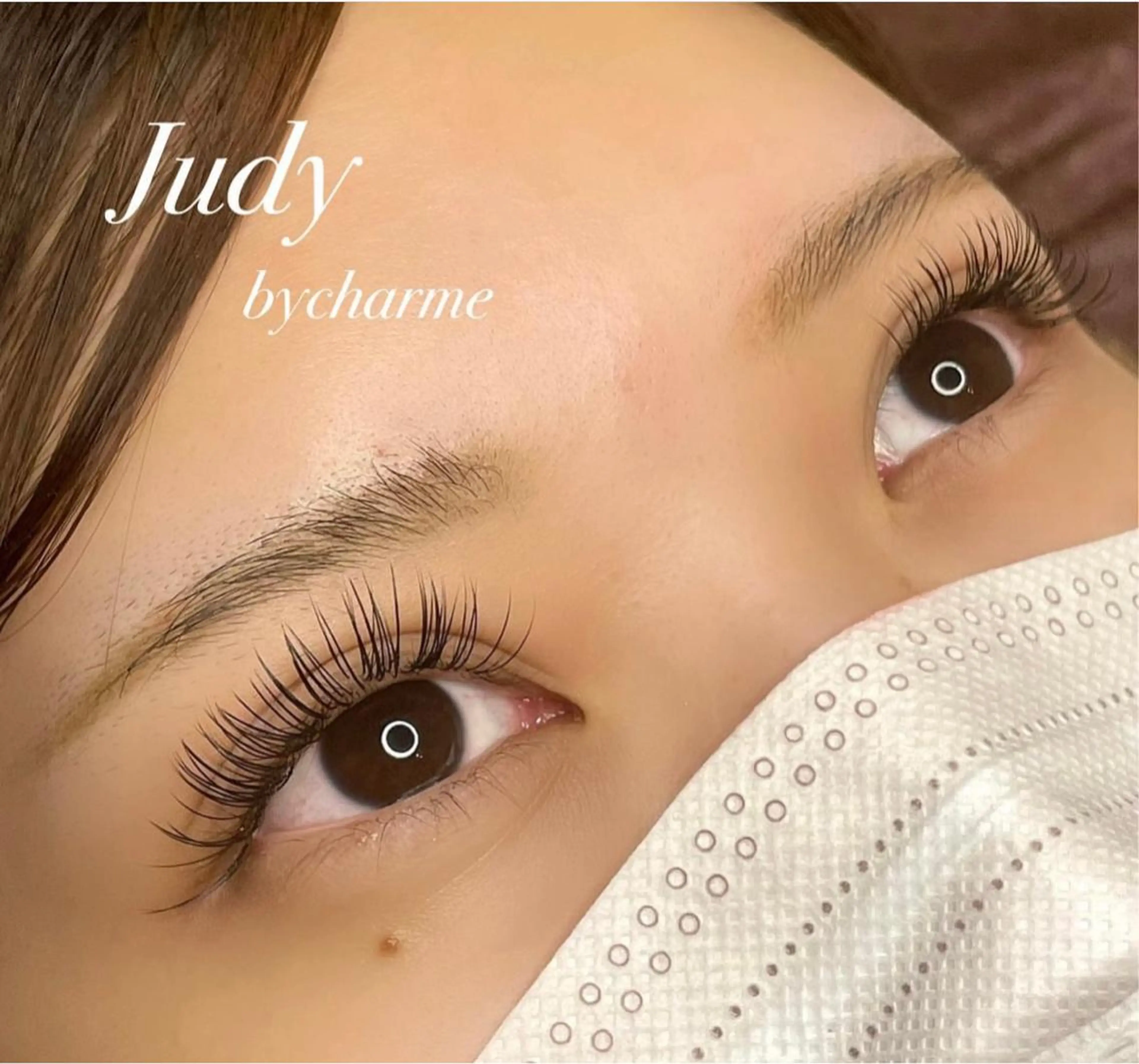 マツエク・マツパ 付け放題 フラットラッシュ パリジェンヌラッシュリフト セーブル アップワードラッシュ マツエク Judy by charmeのマツエク・マツパデザイン