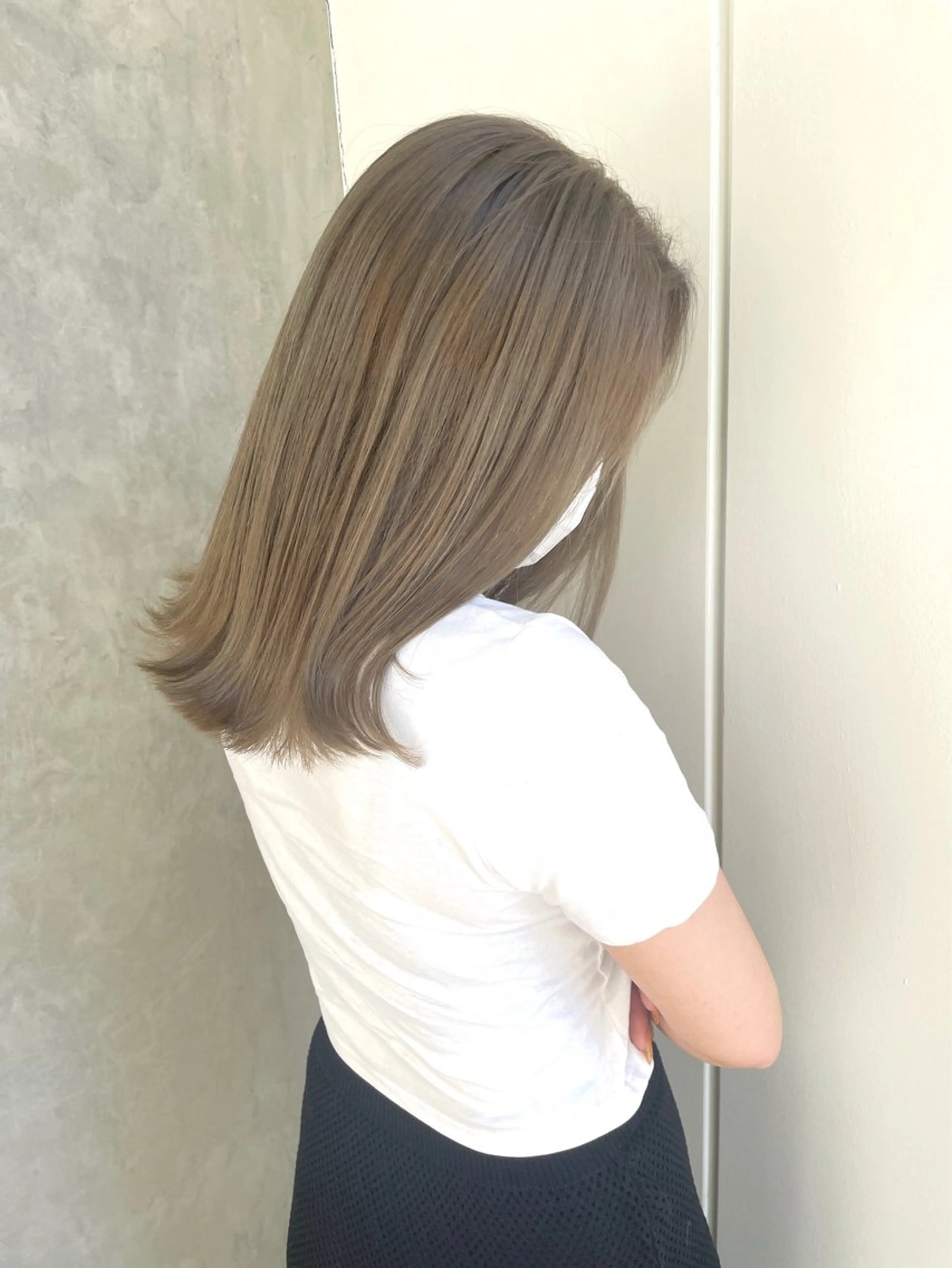 セミロング カラー カット ヘアカラー トリートメント 🫧 栄ハイトーン Yasuyo🫧のヘアスタイル