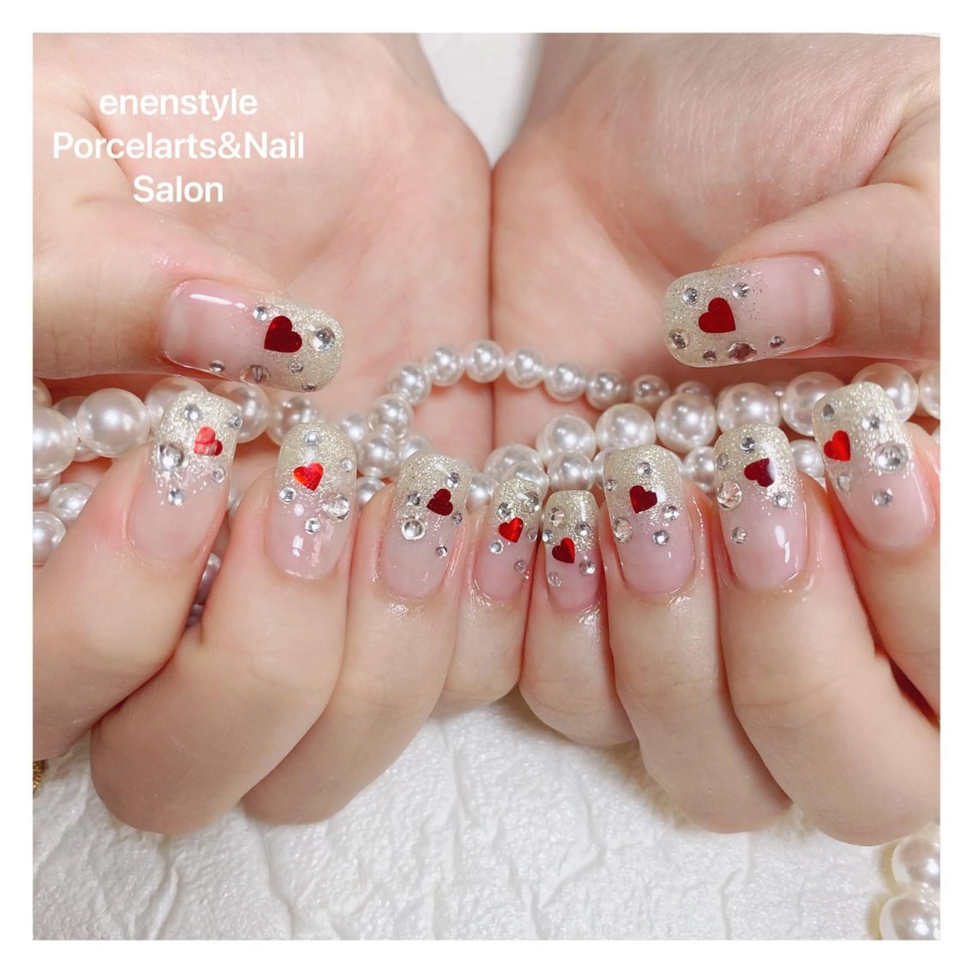 ミディアム ネイル ハンドネイル 👑enen style👑のネイルデザイン