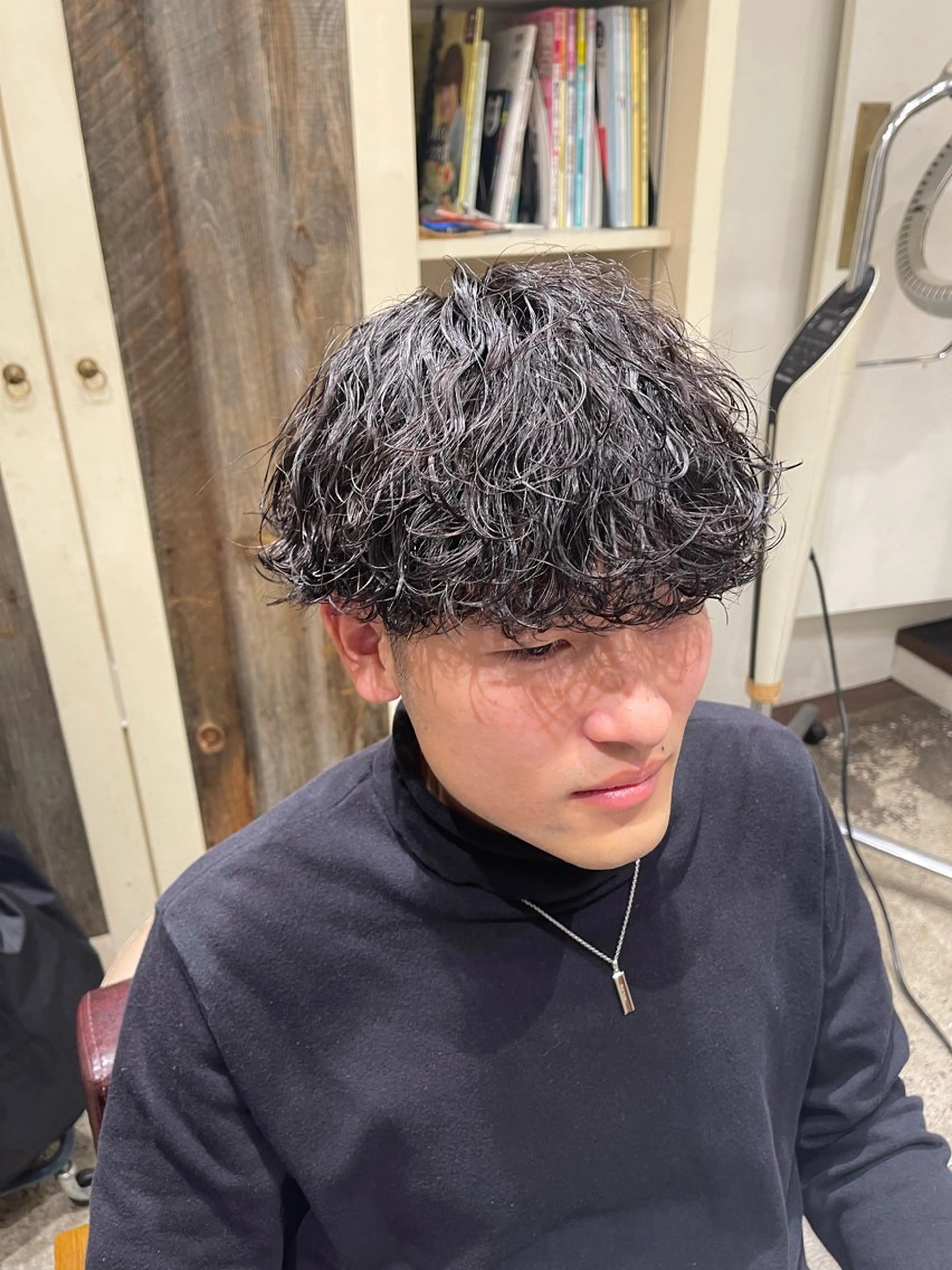 ‼️メンズ限定‼️カット+パーマ+トリートメントの写真