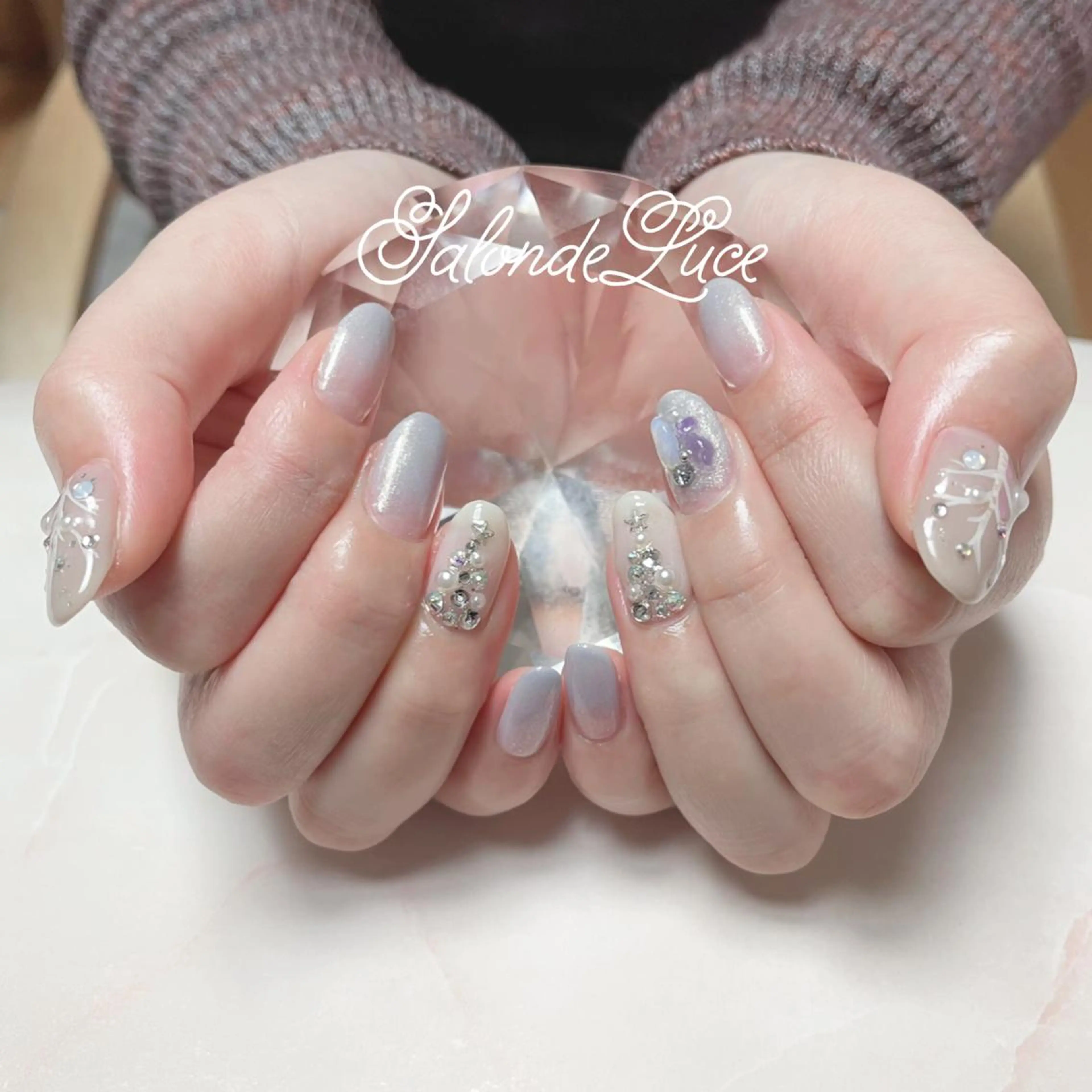 ネイル 冬ネイル クリスマス Salon de Luceのネイルデザイン