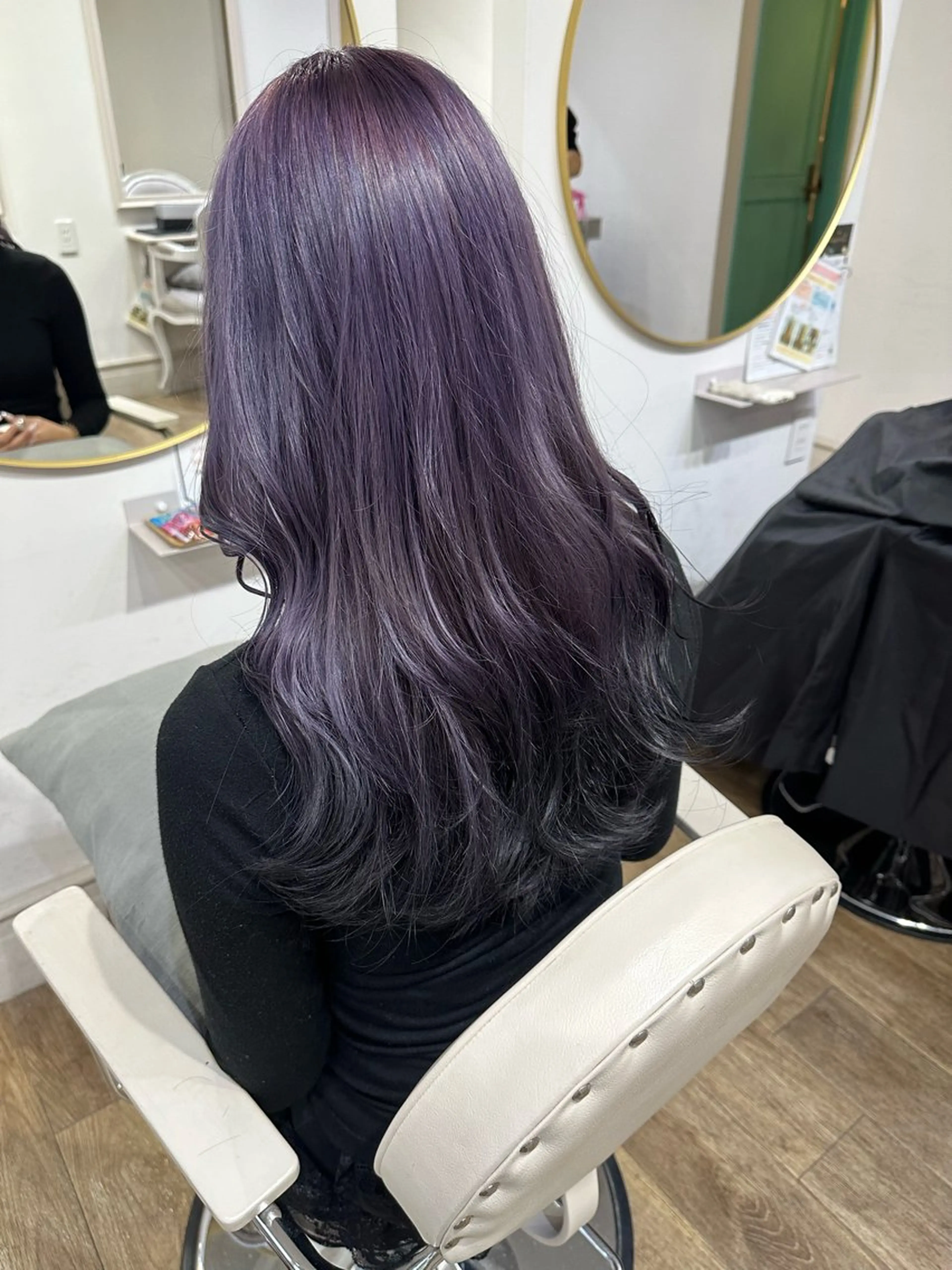 ロング カラー ヘアカラー トリートメント 梅田/寒色カラー/ まほのヘアスタイル