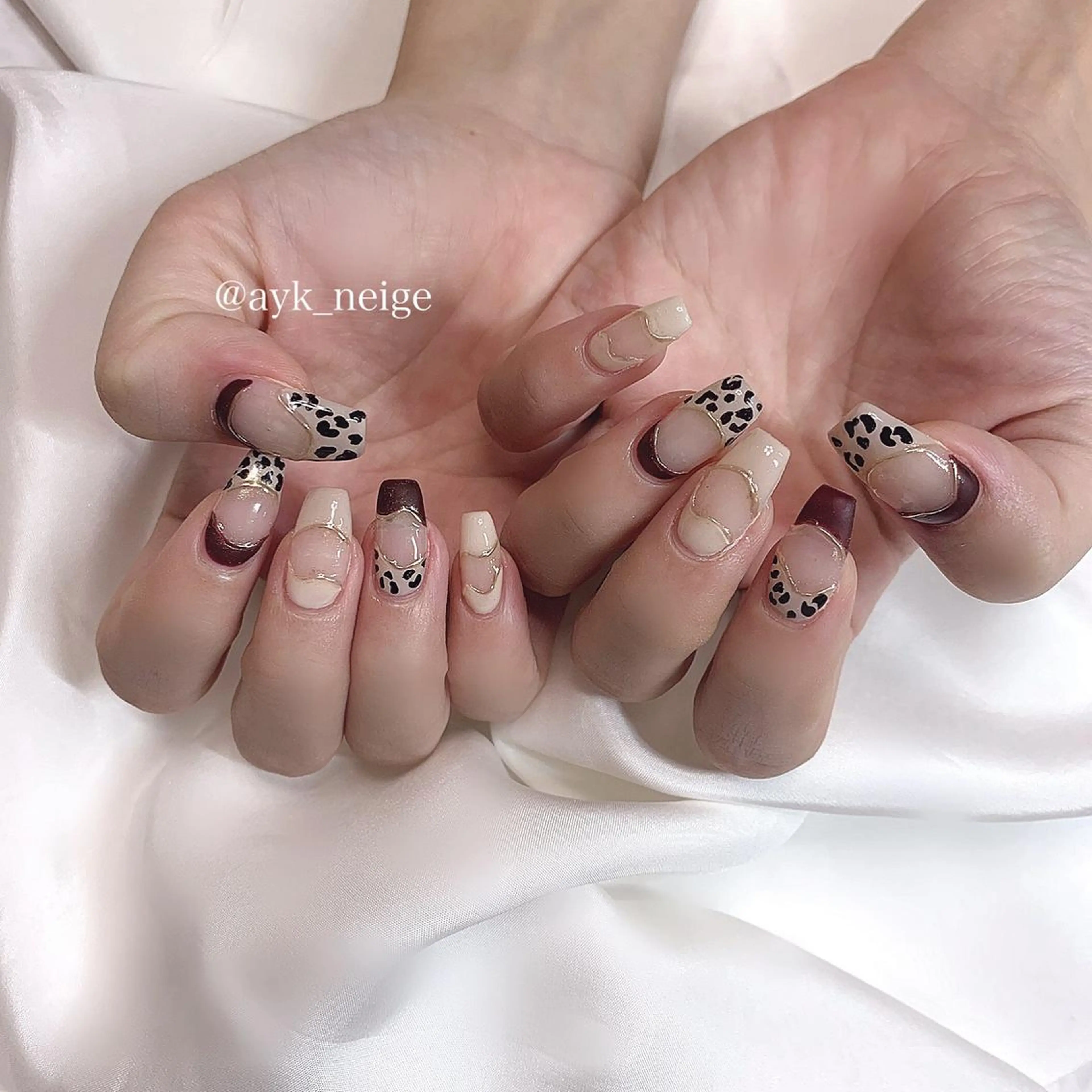 ネイル オーロラネイル フットネイル ハート キラキラネイル 韓国ネイル n'eige nail所属・大谷 綾香のネイルデザイン