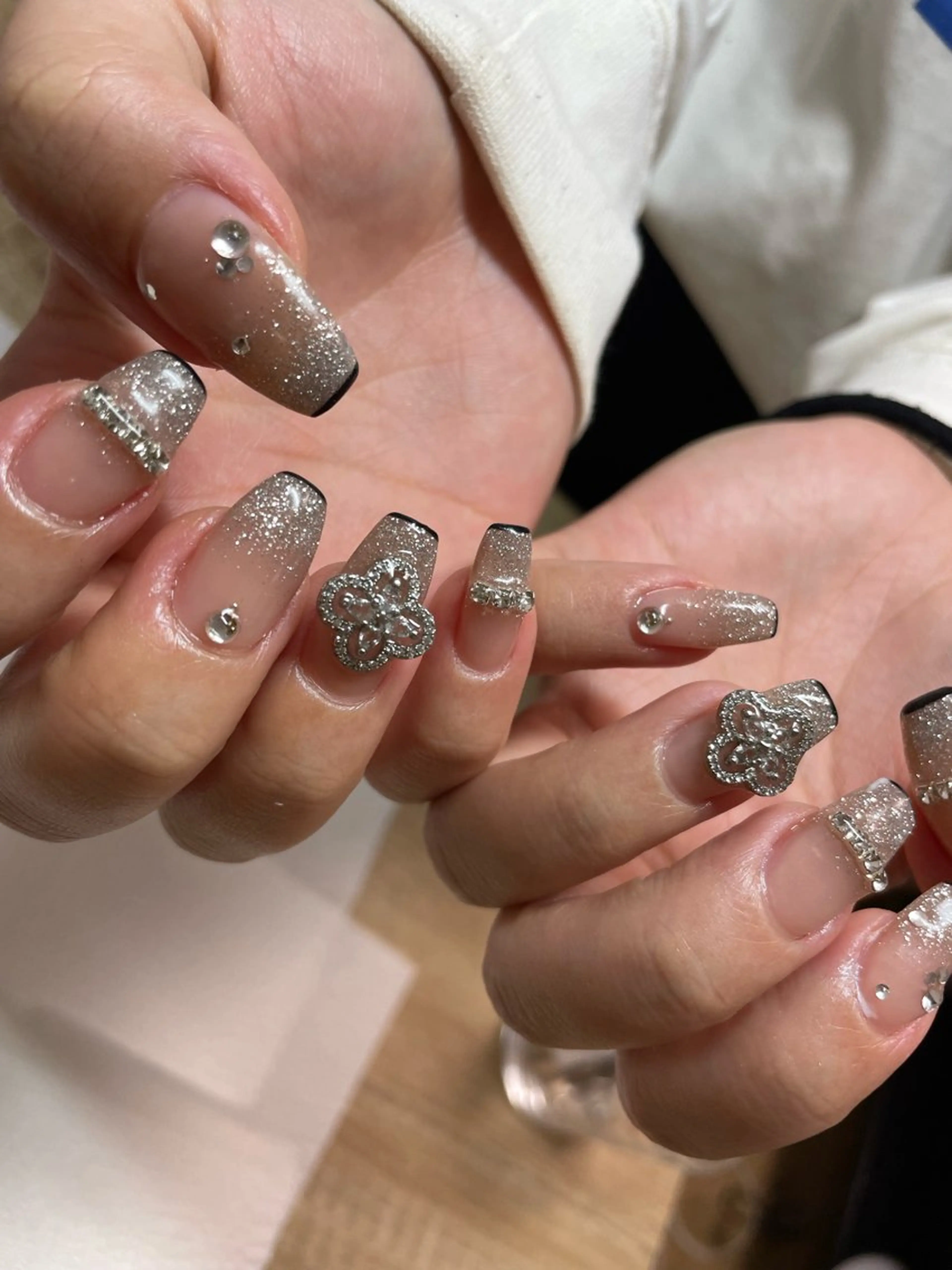 ネイル 韓国ネイル ニュアンスネイル オフィスネイル シンプルネイル 春ネイル MH_ Nailのネイルデザイン