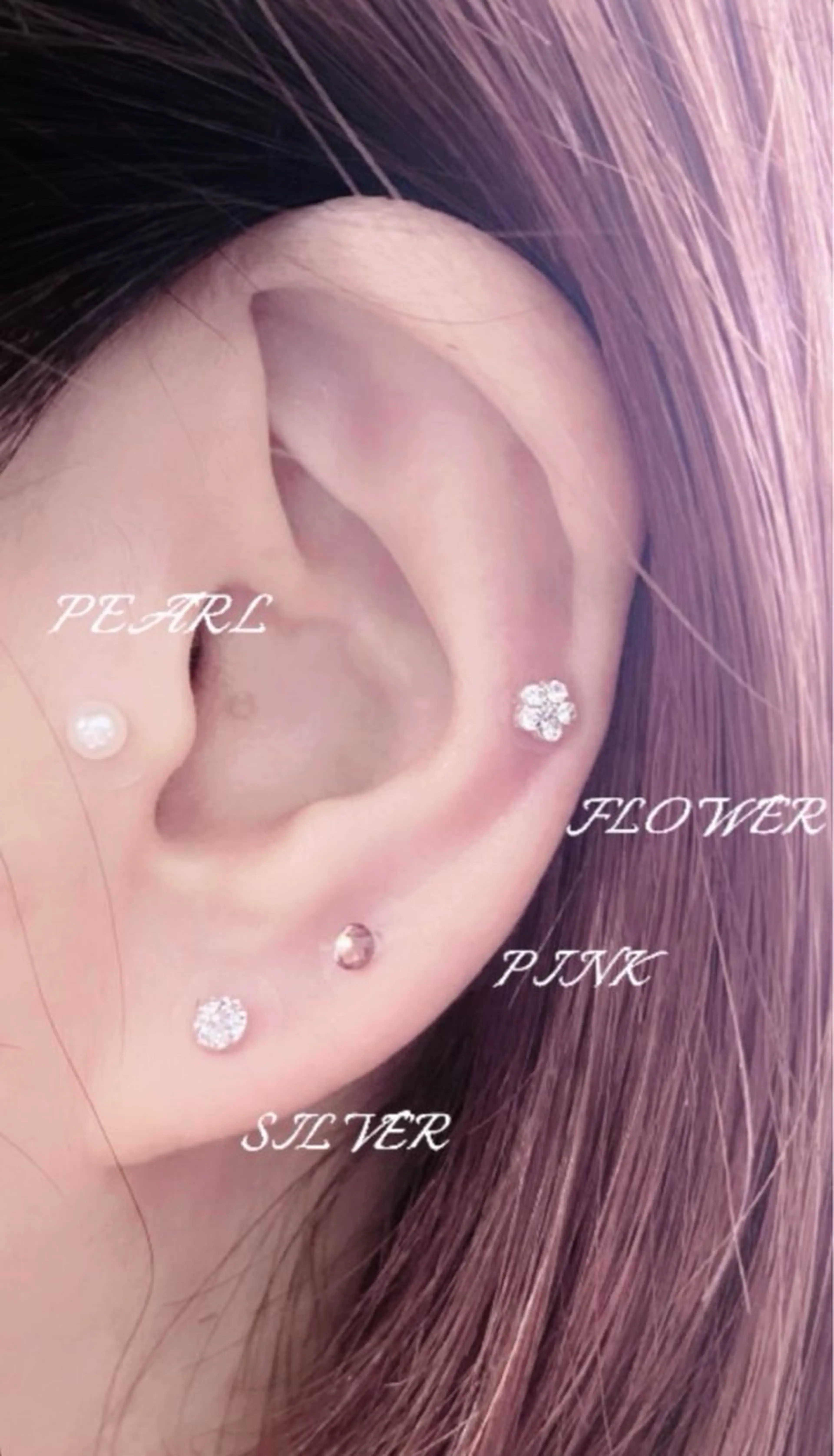 耳つぼジュエリーの写真