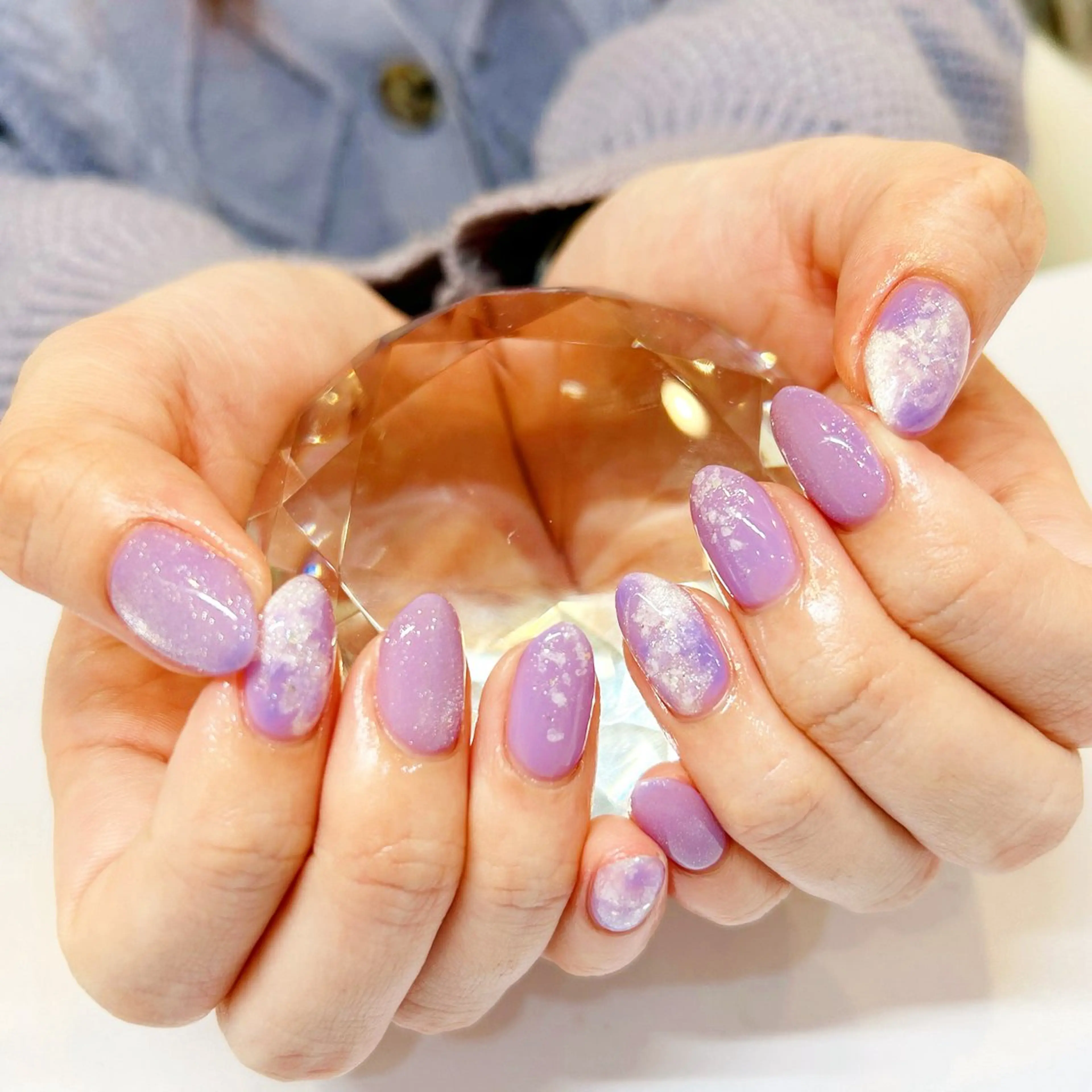 ネイル アートネイル マグネットネイル オフィスネイル シンプルネイル 春ネイル private salon Reiのネイルデザイン