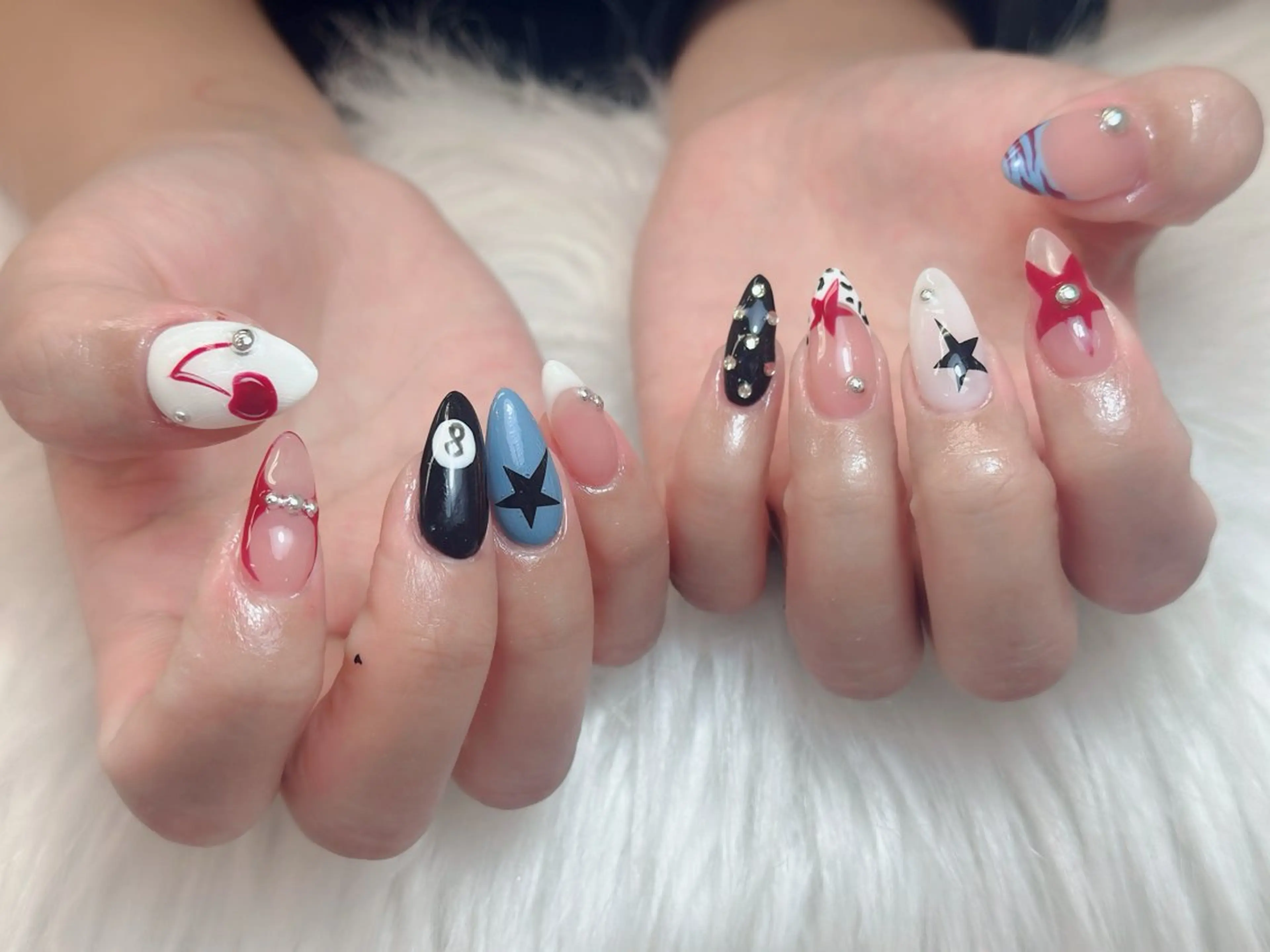 ネイル アートネイル ジェルネイル マグネットネイル ハンドネイル JennNail_ マオのネイルデザイン