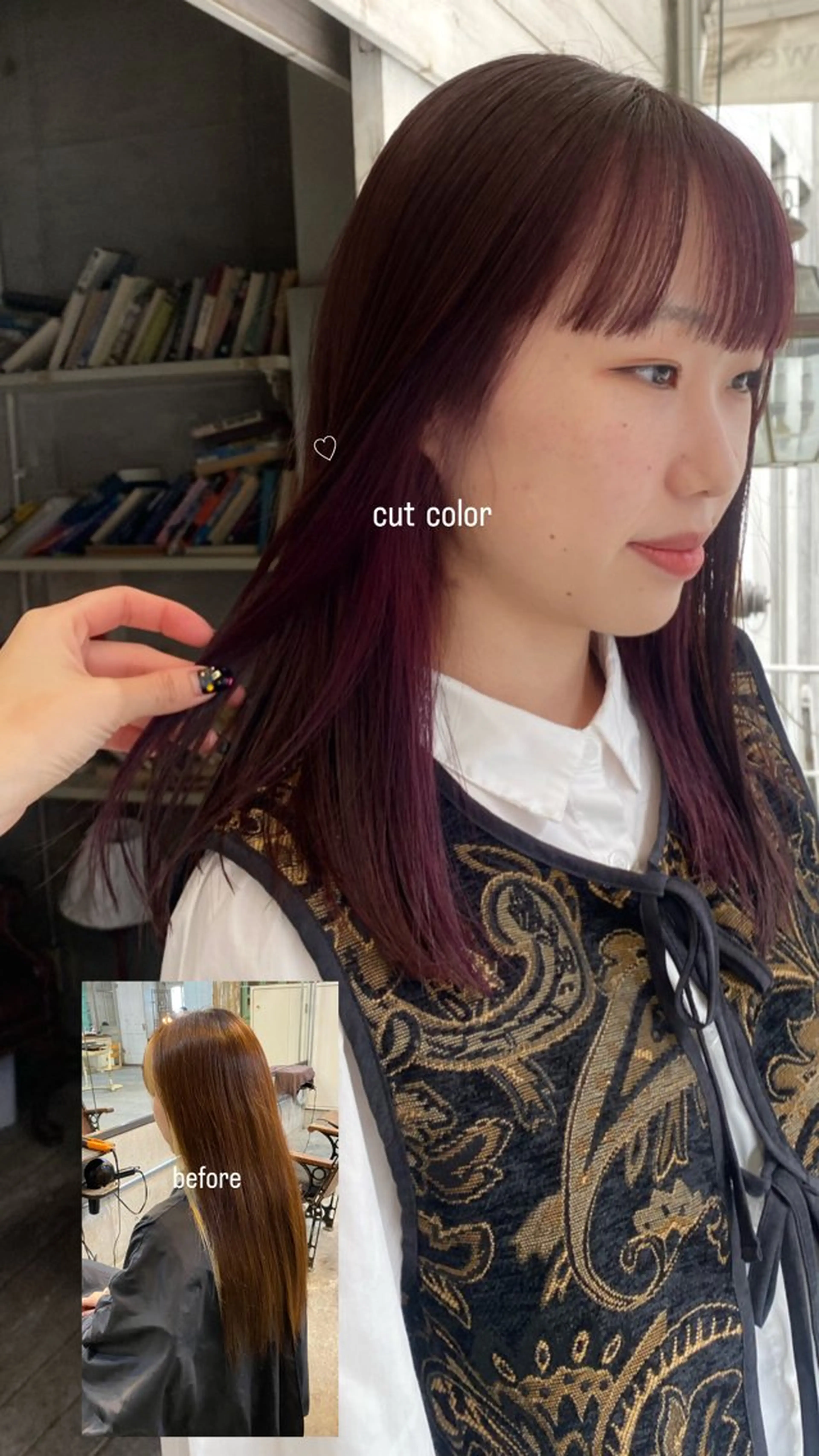 セミロング カラー パーマ ヘアアレンジ メンズ 心斎橋美容室 Junのヘアスタイル