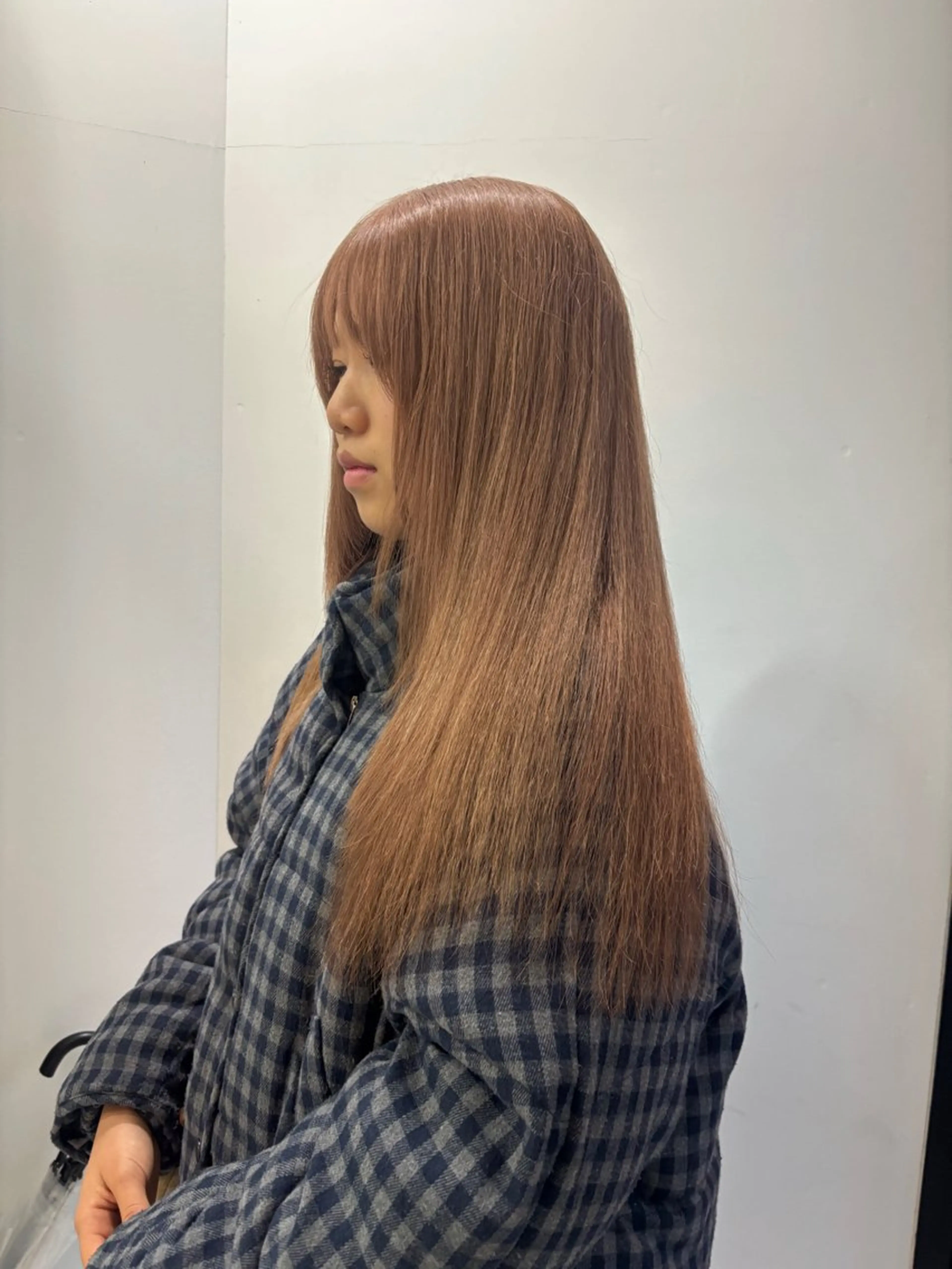 ロング カット ヘアカラー トリートメント ☘️かわいいハイトー ン☘️nonokaのヘアスタイル