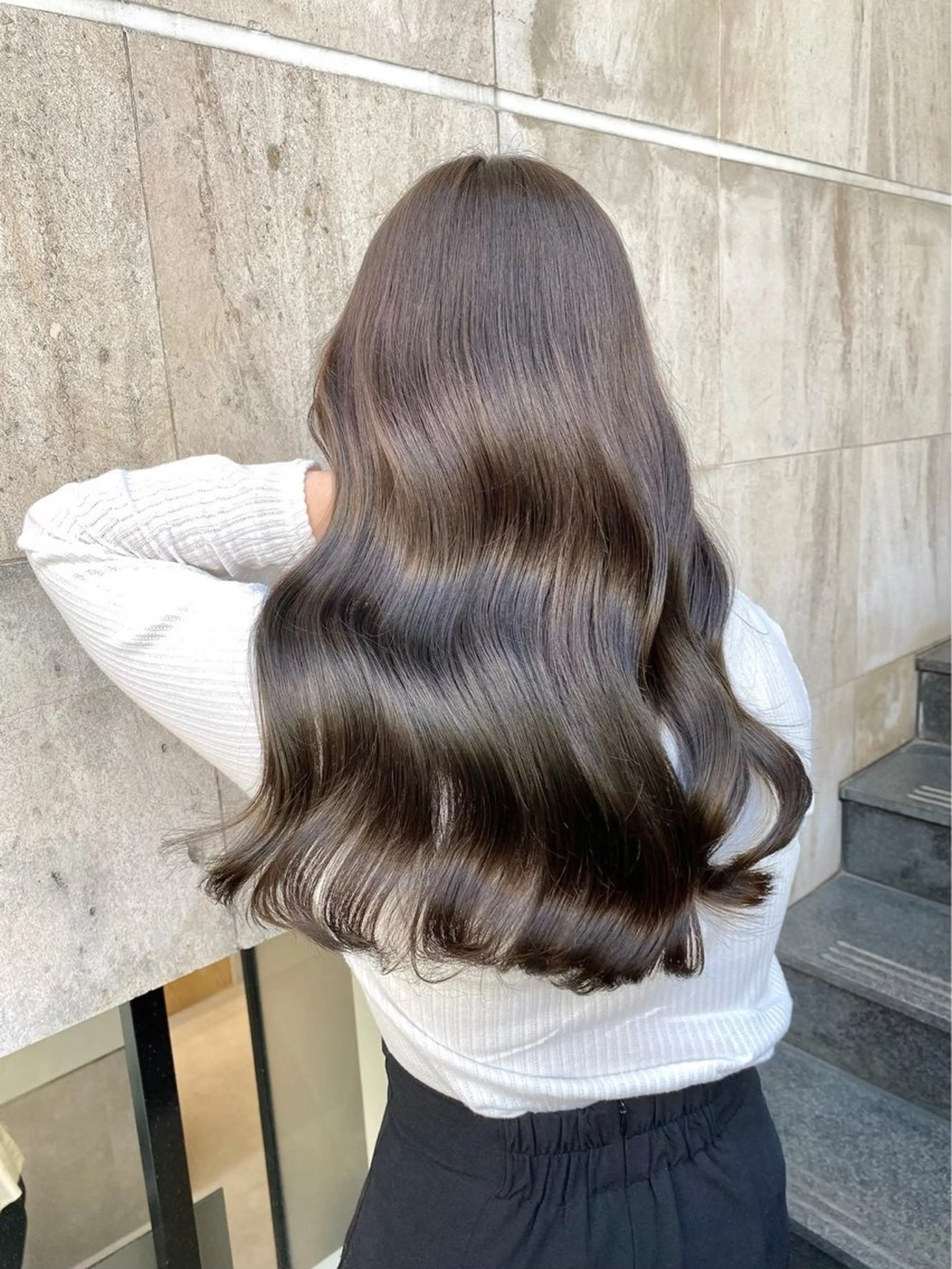 ロング カラー ヘアアレンジ ブリーチ ダブルカラー ハイライトカラー ブリーチなしカラー ハイライト 艶髪/髪質改善/ NATSUKI🍯のヘアスタイル