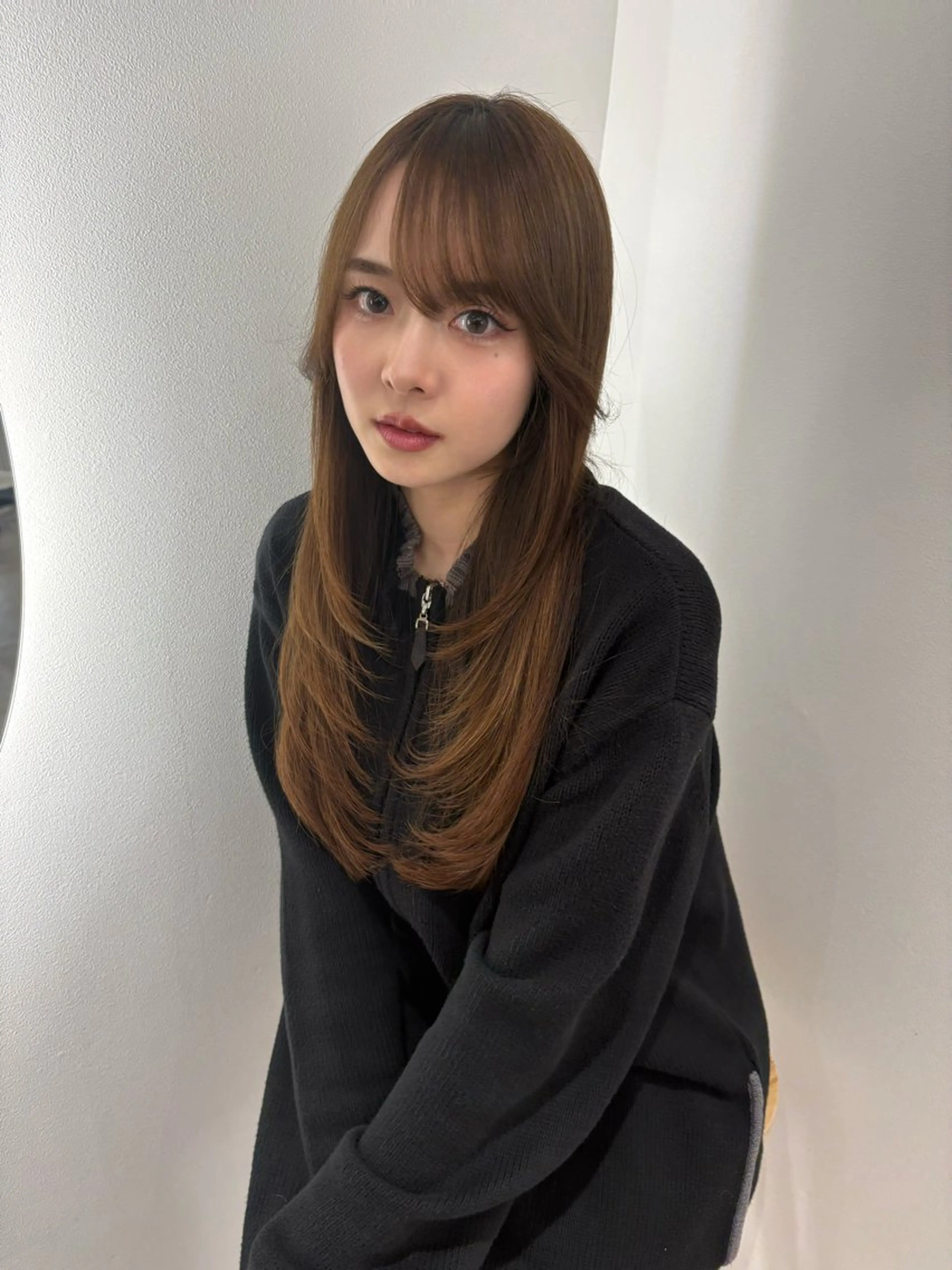 ロング レイヤーカット 💭透明感/艶髪🫧 haluki🫧‪のヘアスタイル