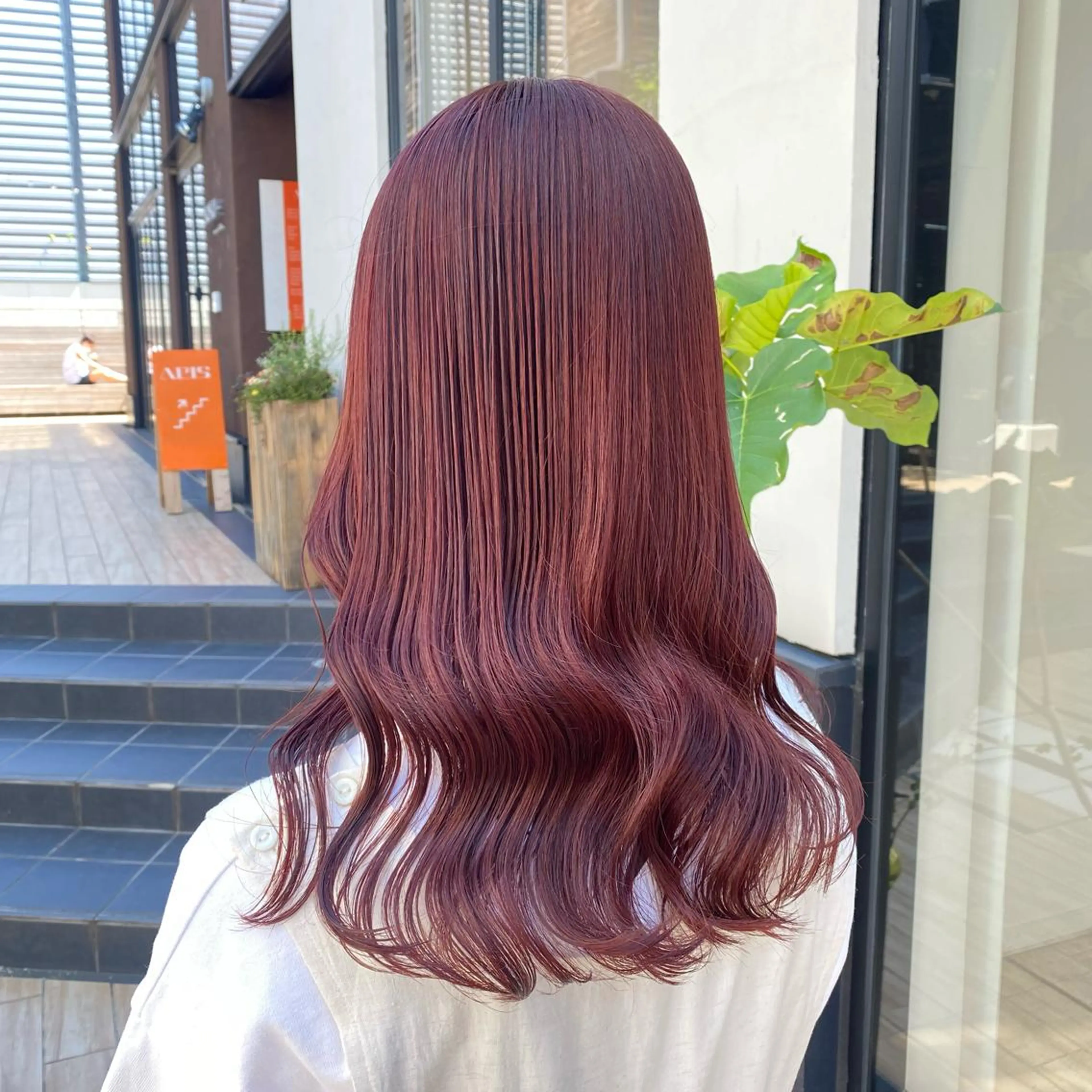 セミロング カラー ヘアアレンジ GO TODAY SHAiRE SALON  原宿verno店所属・完全💗マンツーマン marinのヘアスタイル