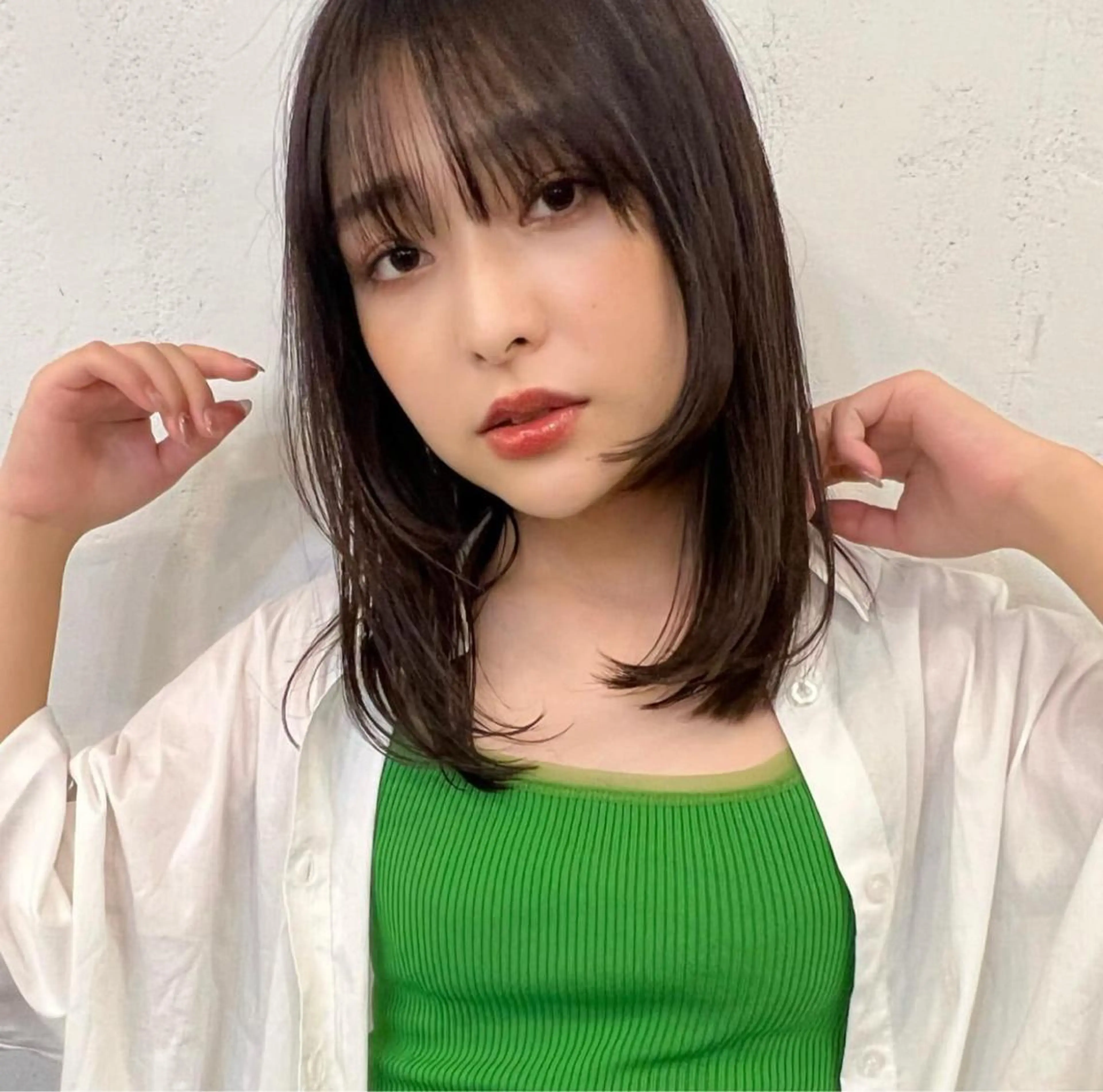 ミディアム 🍃透明感スタイル ｙｕ-ｋａ🍃のヘアスタイル