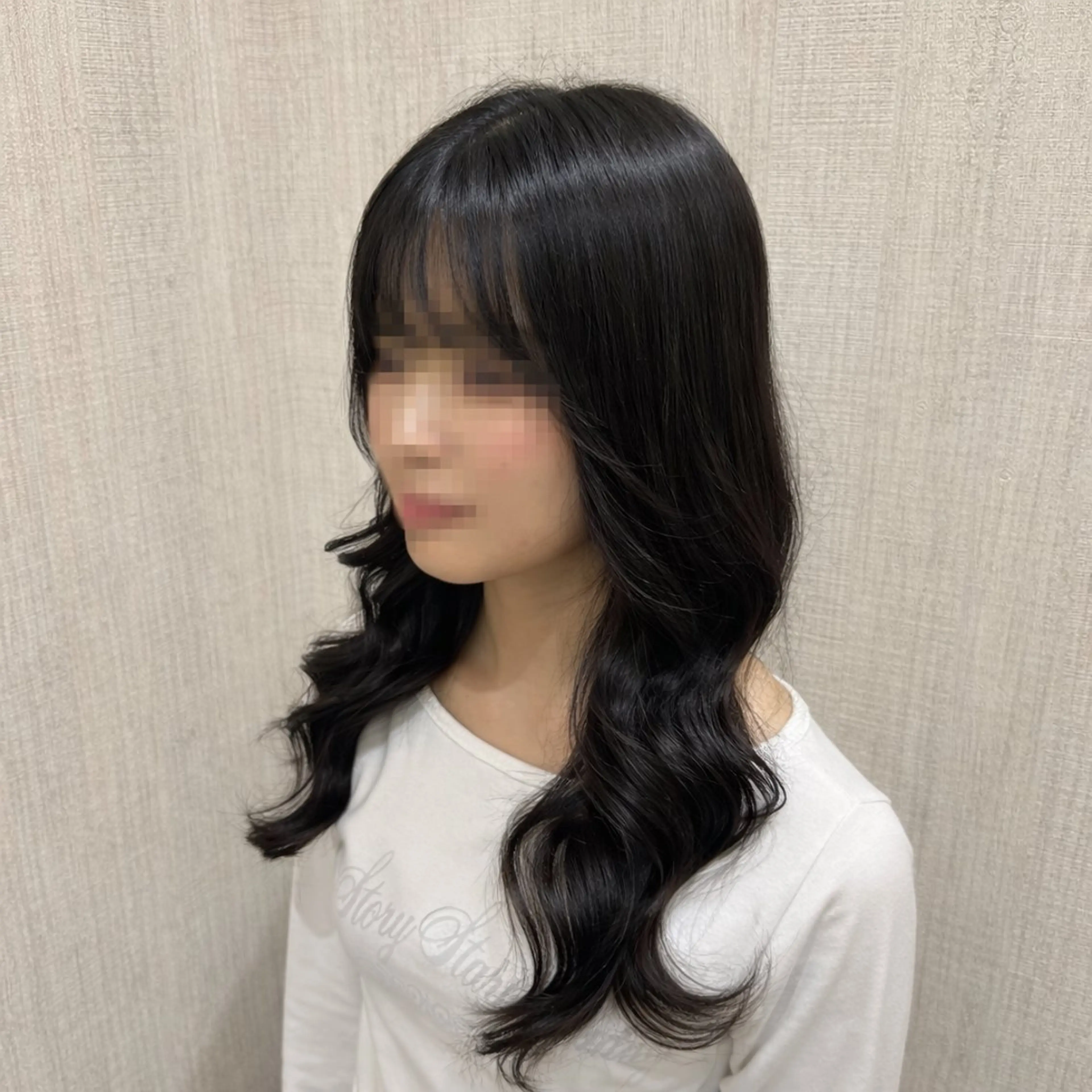 セミロング くびれヘア 顔周りカット レイヤーカット カット ヘアカラー トリートメント 店長✨レイヤー✖️ 髪質改善✖️韓国ヘアのヘアスタイル