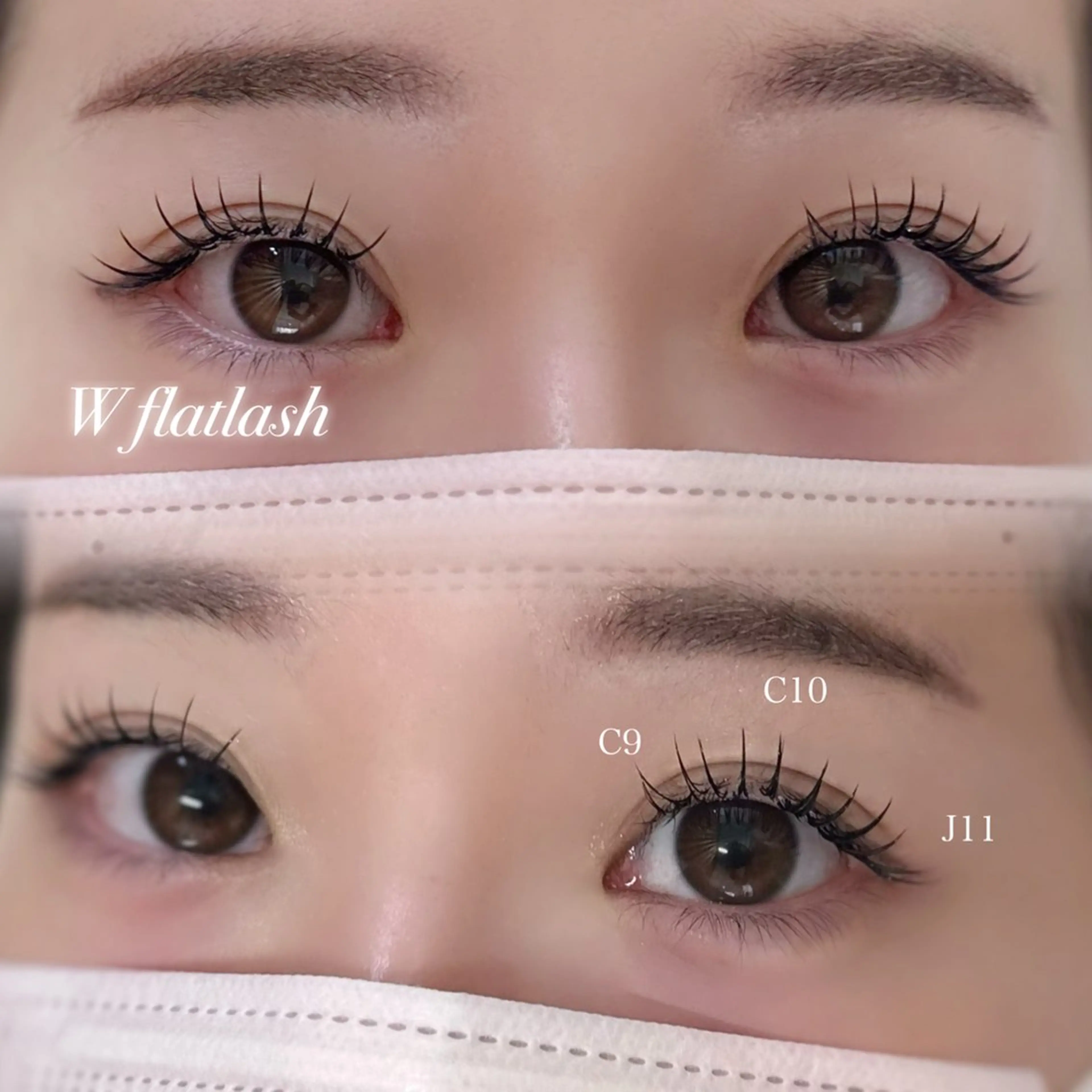 《新規限定♡1.5ヶ月の圧倒的モチ》ダブルフラットラッシュ80本+コーティングの写真