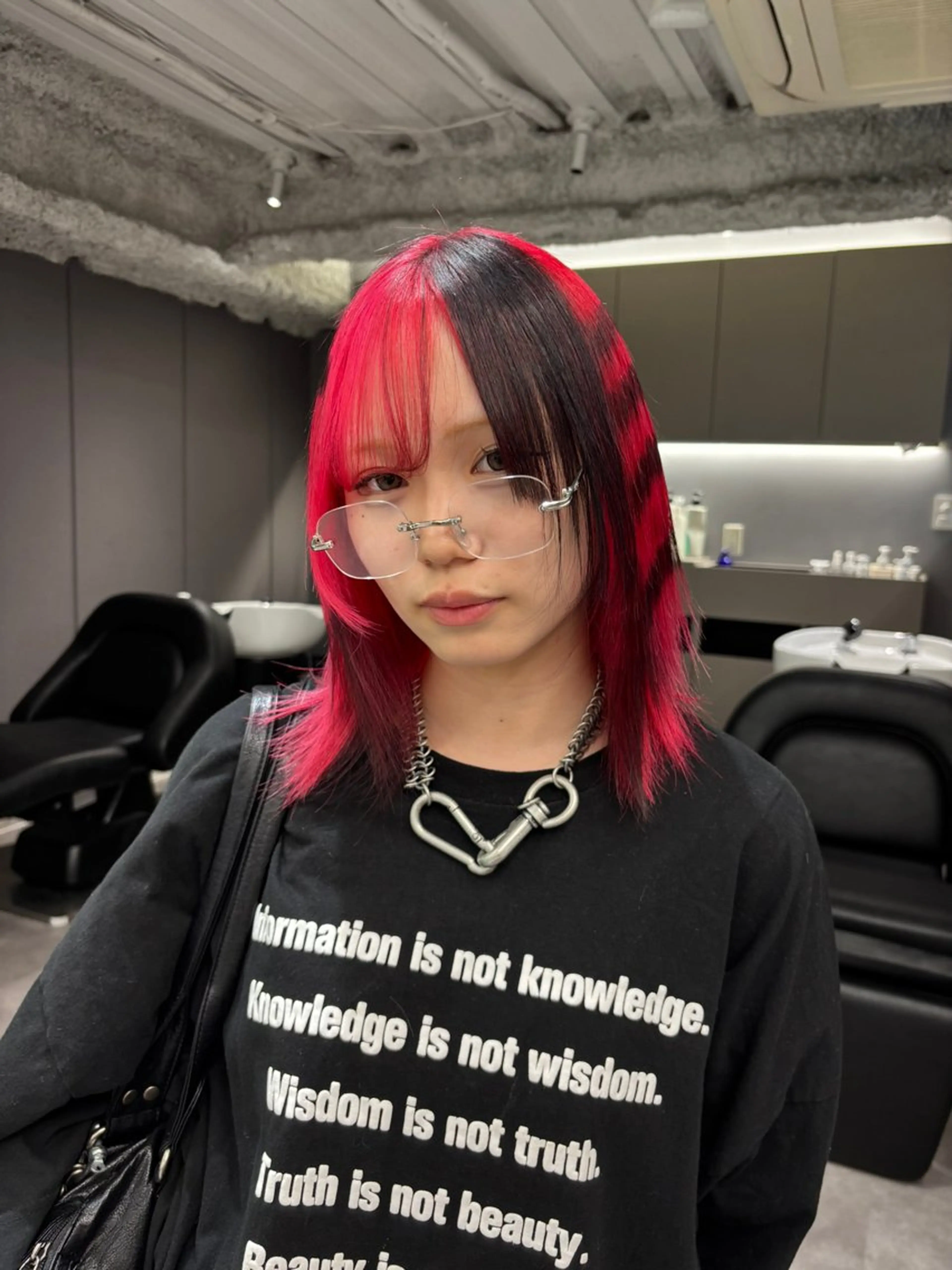 ミディアム カラー デザインカラー ヘアカラー 名古屋／デザイン／ ブリーチ/松井亮磨のヘアスタイル