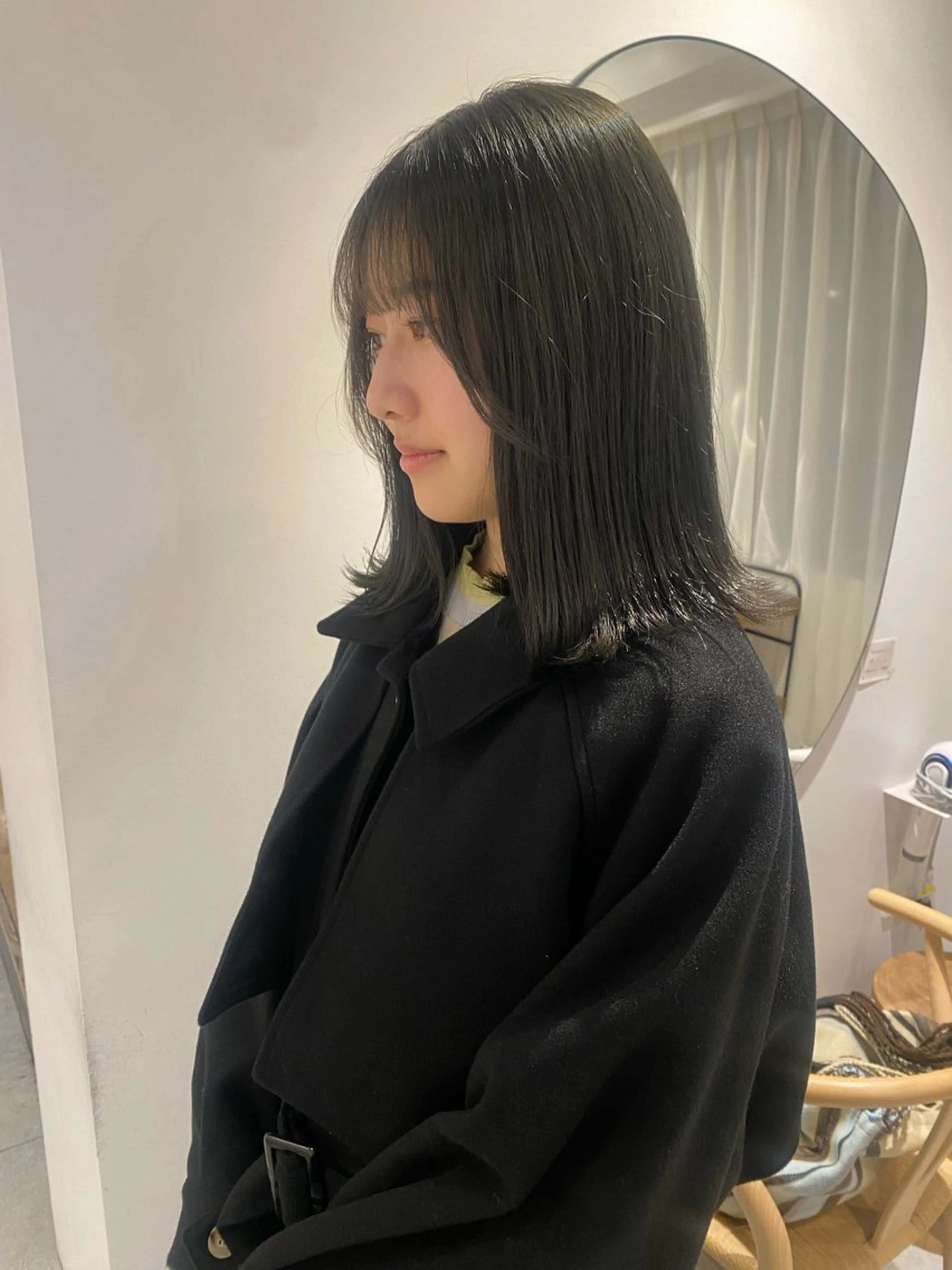 ミディアム カラー knock所属・knock　國友 華乃のヘアスタイル