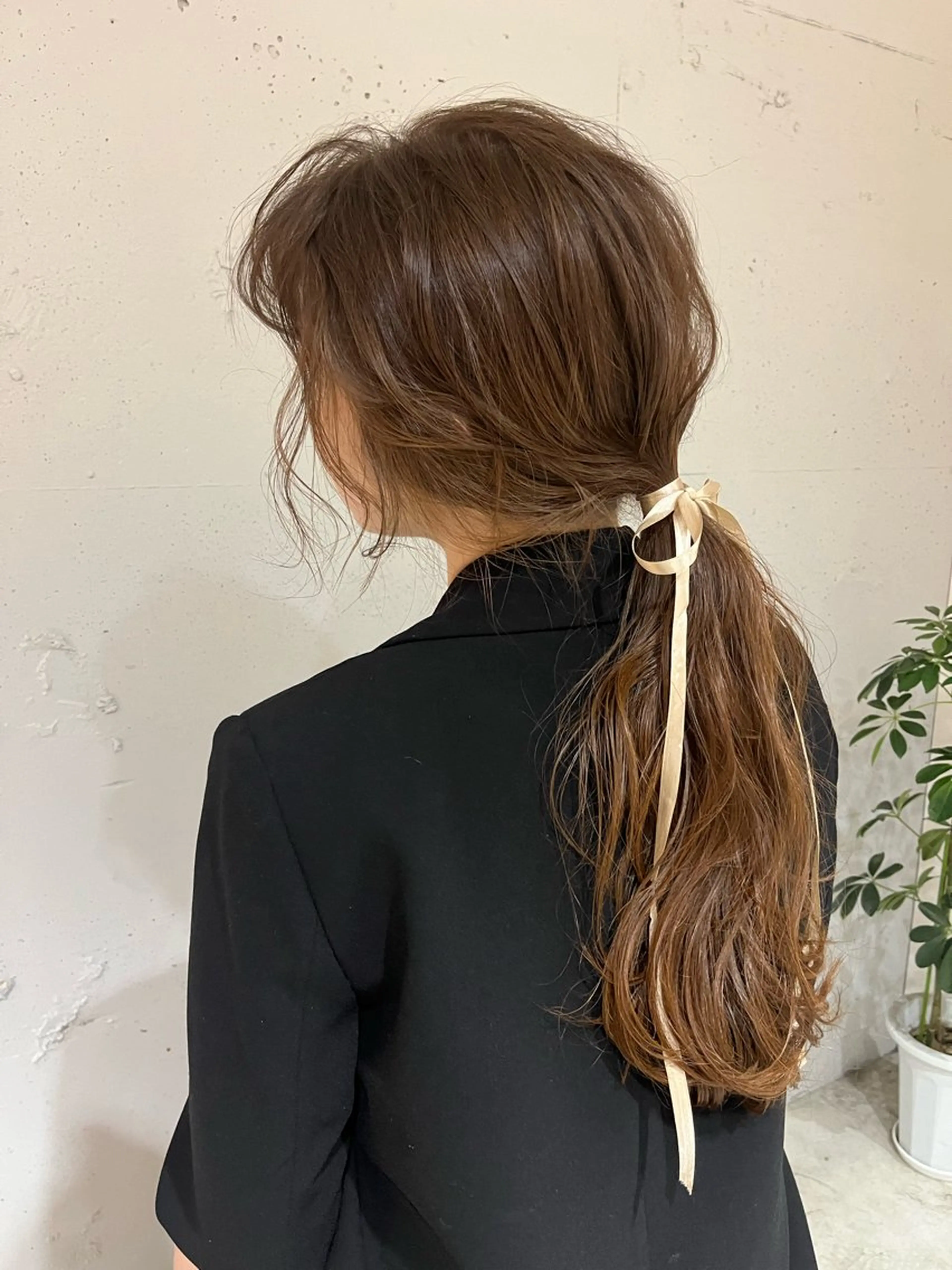 🤍🌼ミニモ学割🌼🤍ブリーチ無しダブルカラー＋似合せカット＋内部ケアトリートメント🎀（髪質改善/暖色）の写真