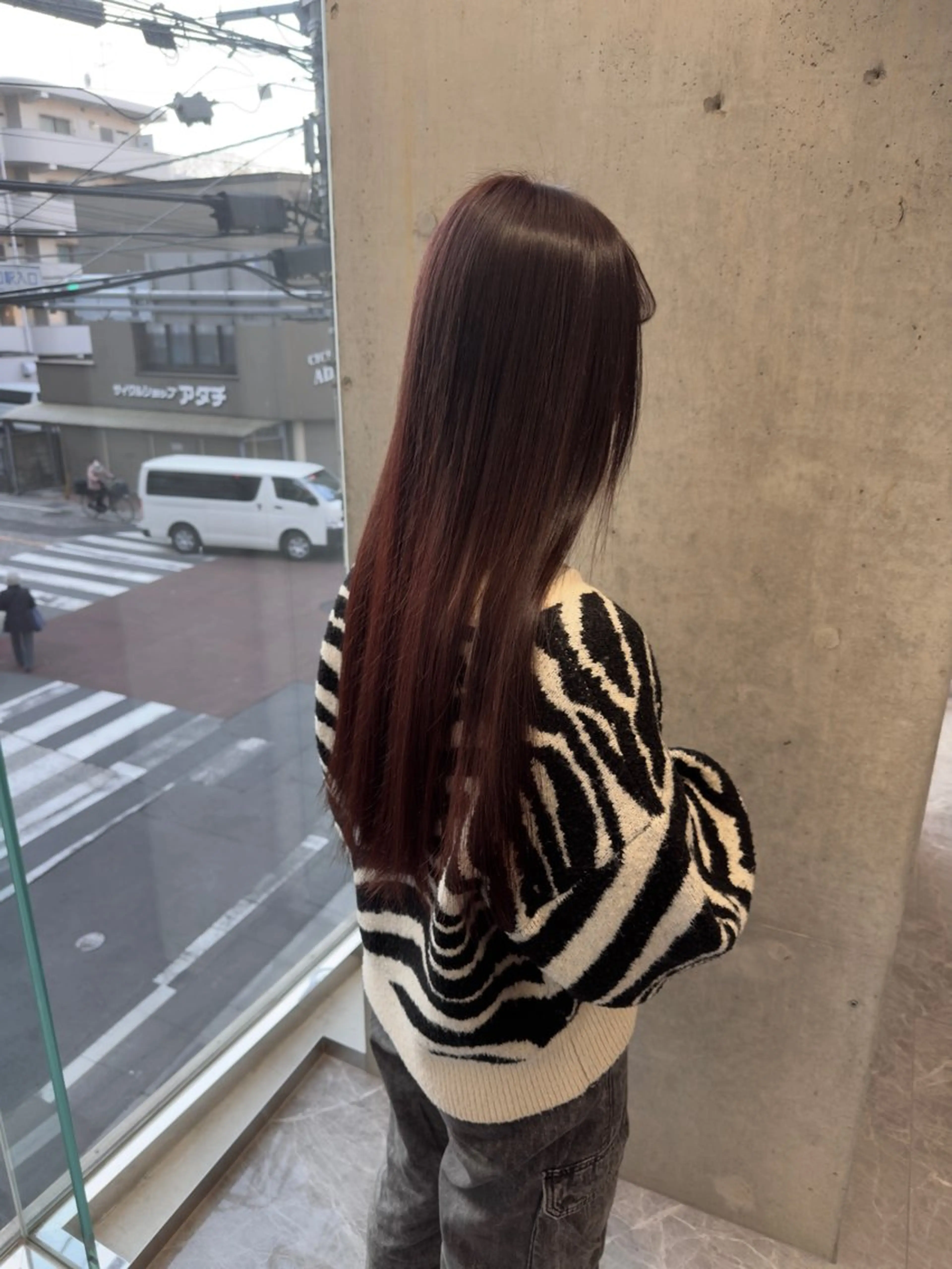 セミロング ヘアカラー トリートメント 【感動の艶髪💖】 溝の口/坂本柊星のヘアスタイル