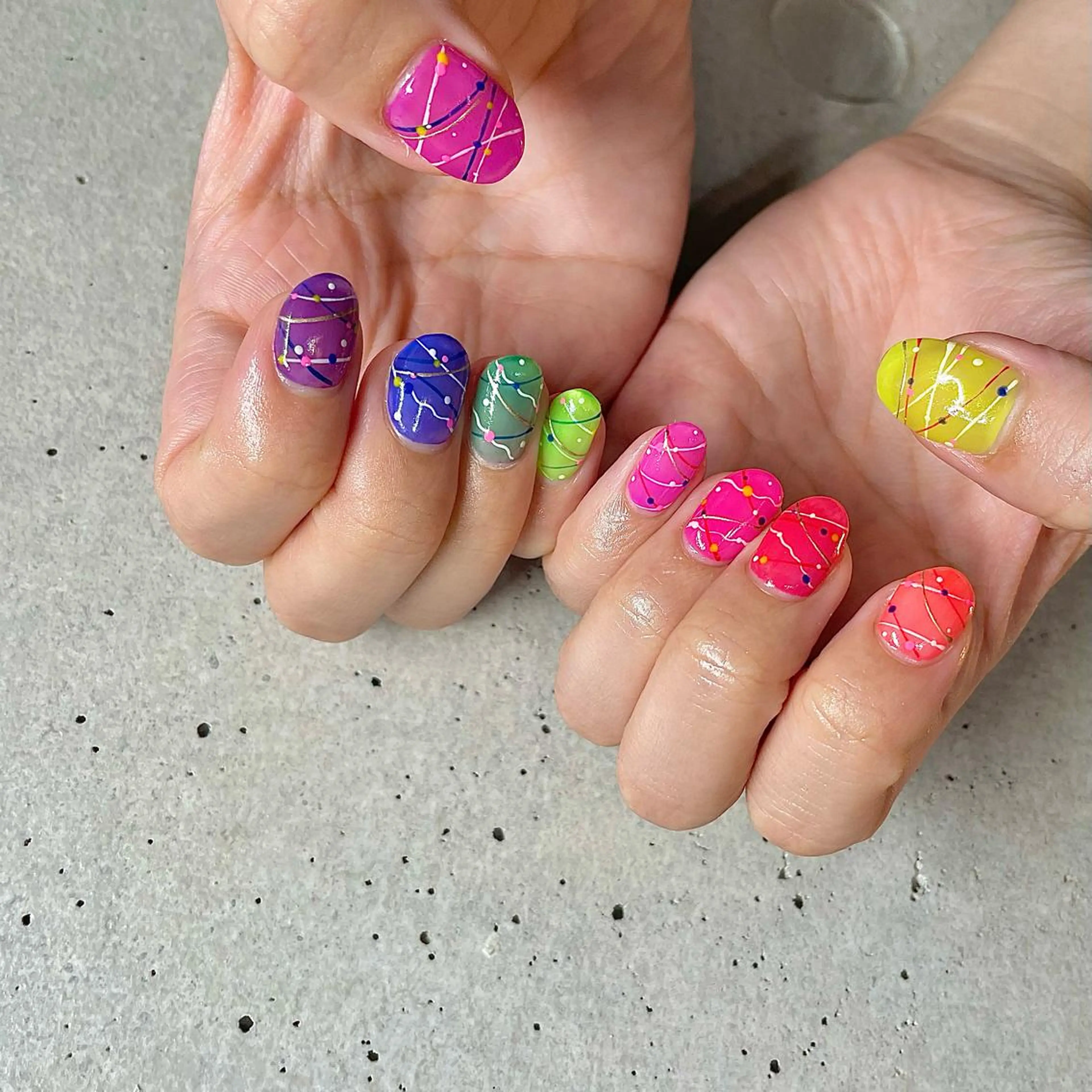 ショート カラー パーマ ヘアアレンジ メンズ キッズ ネイル マツエク・マツパ アイブロウ ヨーヨーネイル nail&eye Aoのマツエク・マツパデザイン