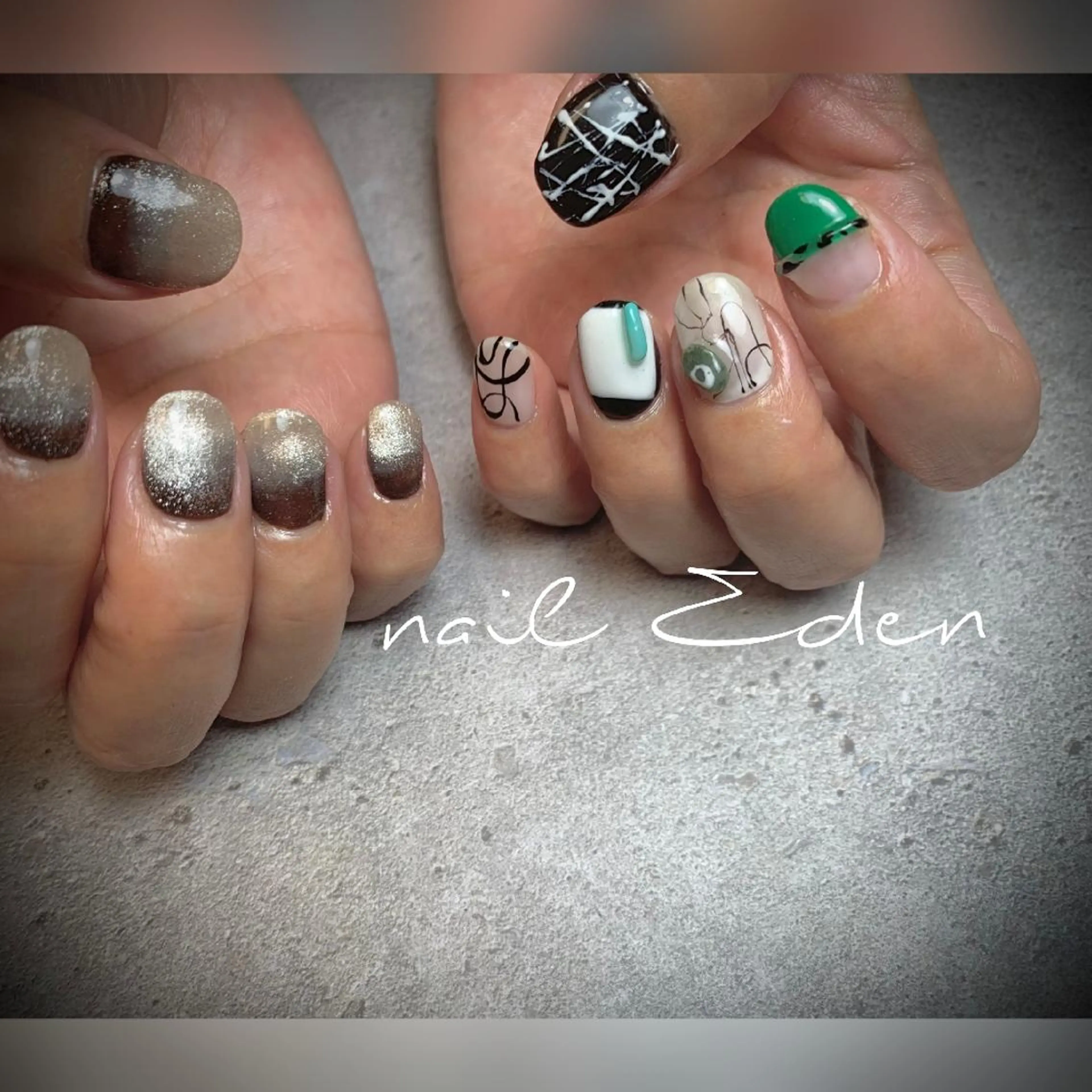 ネイル アートネイル 持ち込み ハンドネイル ハンドケア Eden　private nail saron所属・Eden ♾️のネイルデザイン