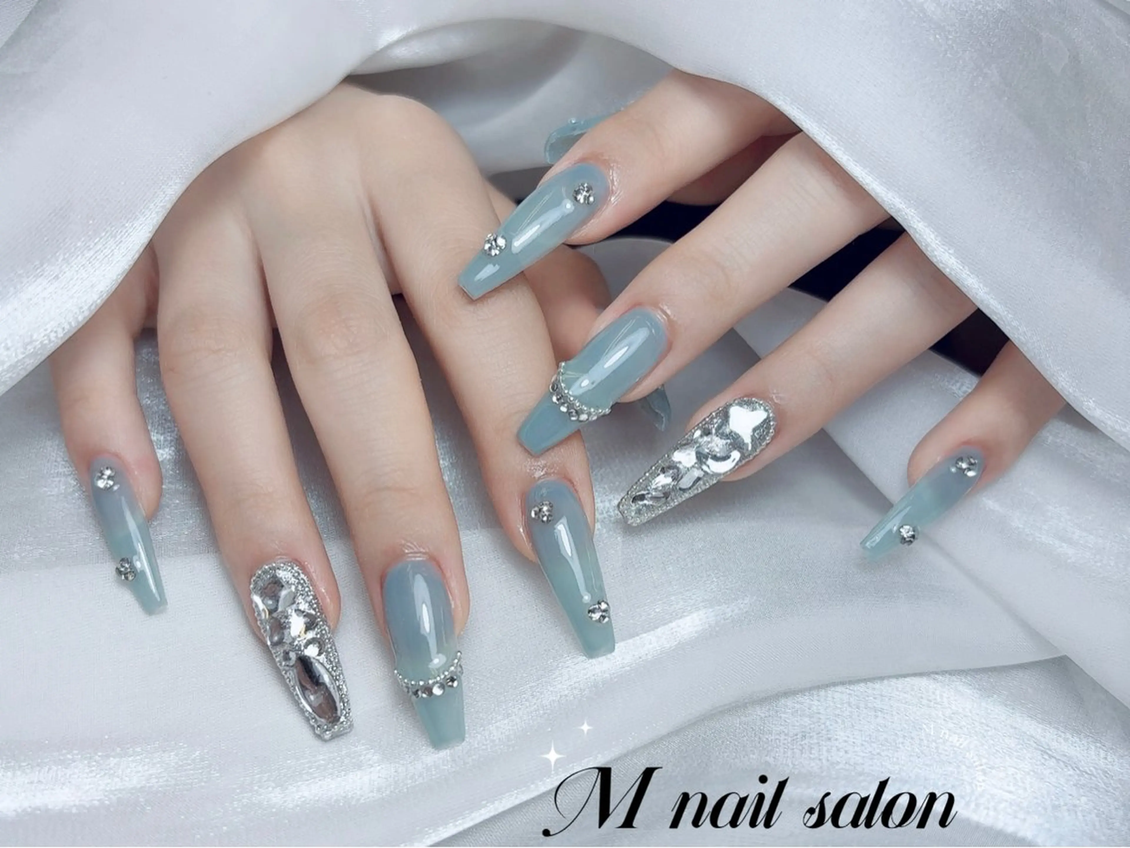 ネイル ハンドネイル M🌷nail 長さだし専門店のネイルデザイン