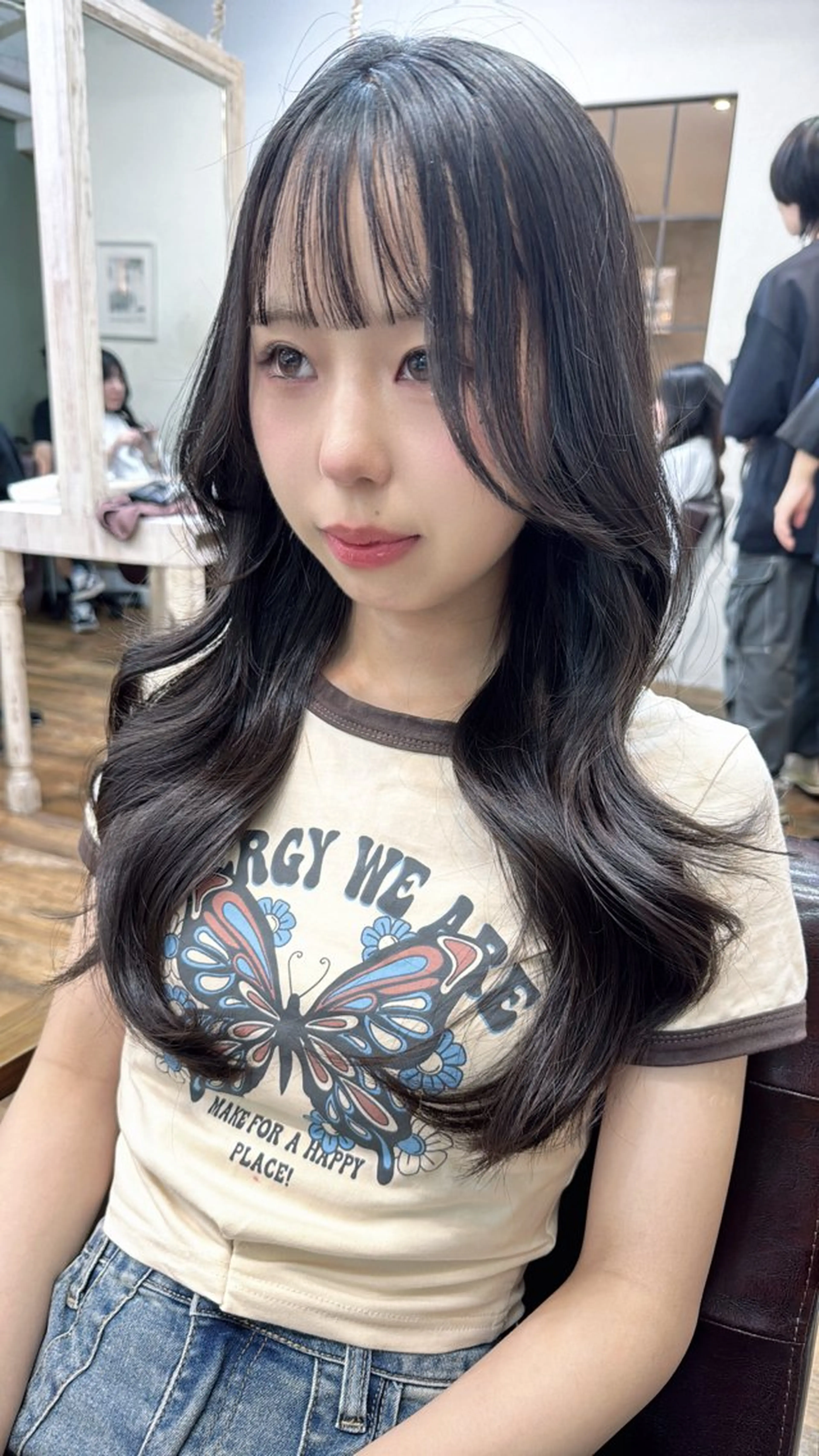 ロング カラー レイヤーカット❤︎ 韓国ヘア❤︎YUKAのヘアスタイル