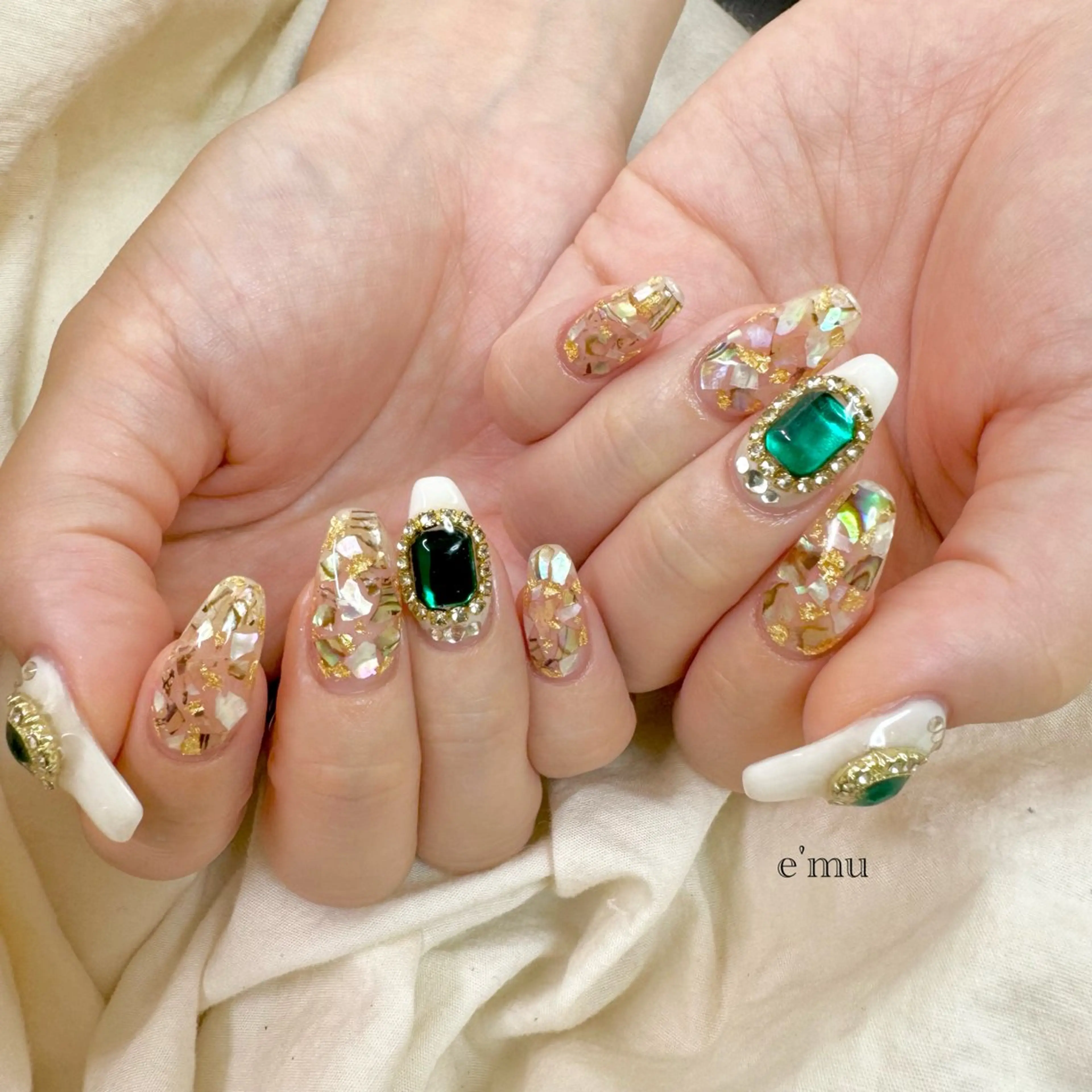 ネイル 夏ネイル ハンドネイル nail salon e'mu💐のネイルデザイン