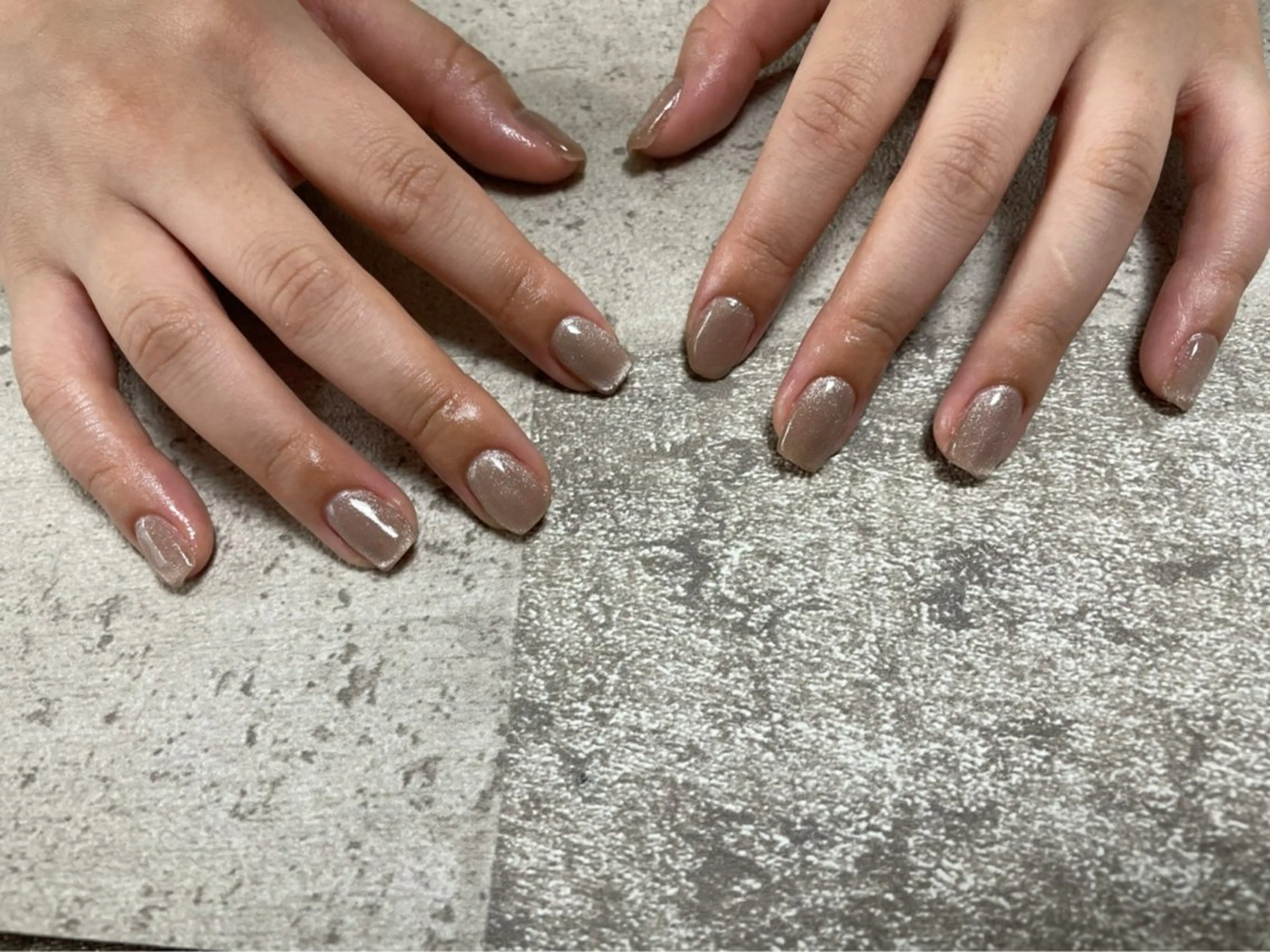 ネイル オーロラネイル フットネイル フレンチネイル ジェルネイル 韓国ネイル kikinail 溝の口のネイルデザイン